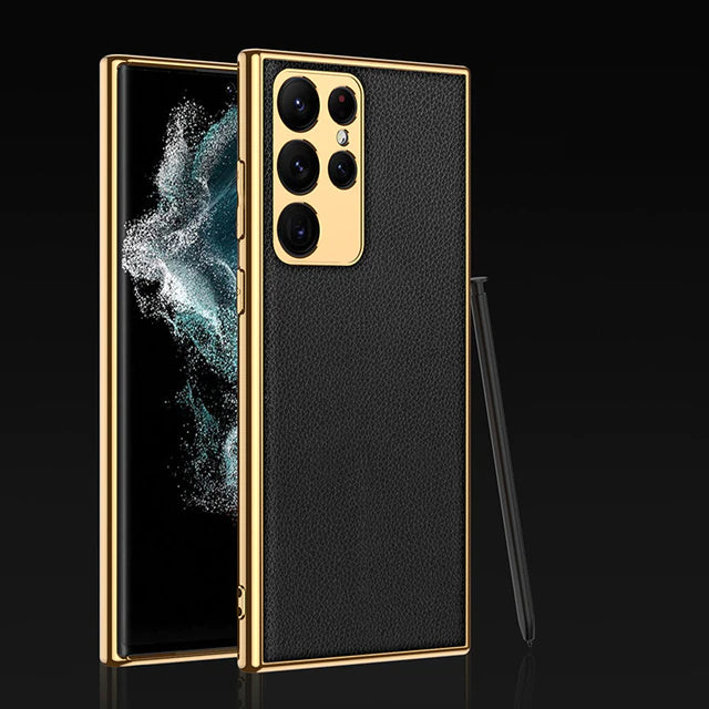 Electroplated Leather Texture Case - Samsung - view 3