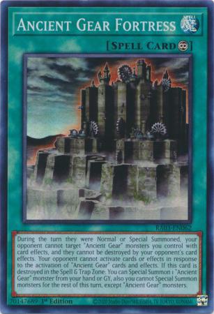 Yu-Gi-Oh! Ancient Gear Fortress - RA03-EN062 - Super Rare - 1st Edition