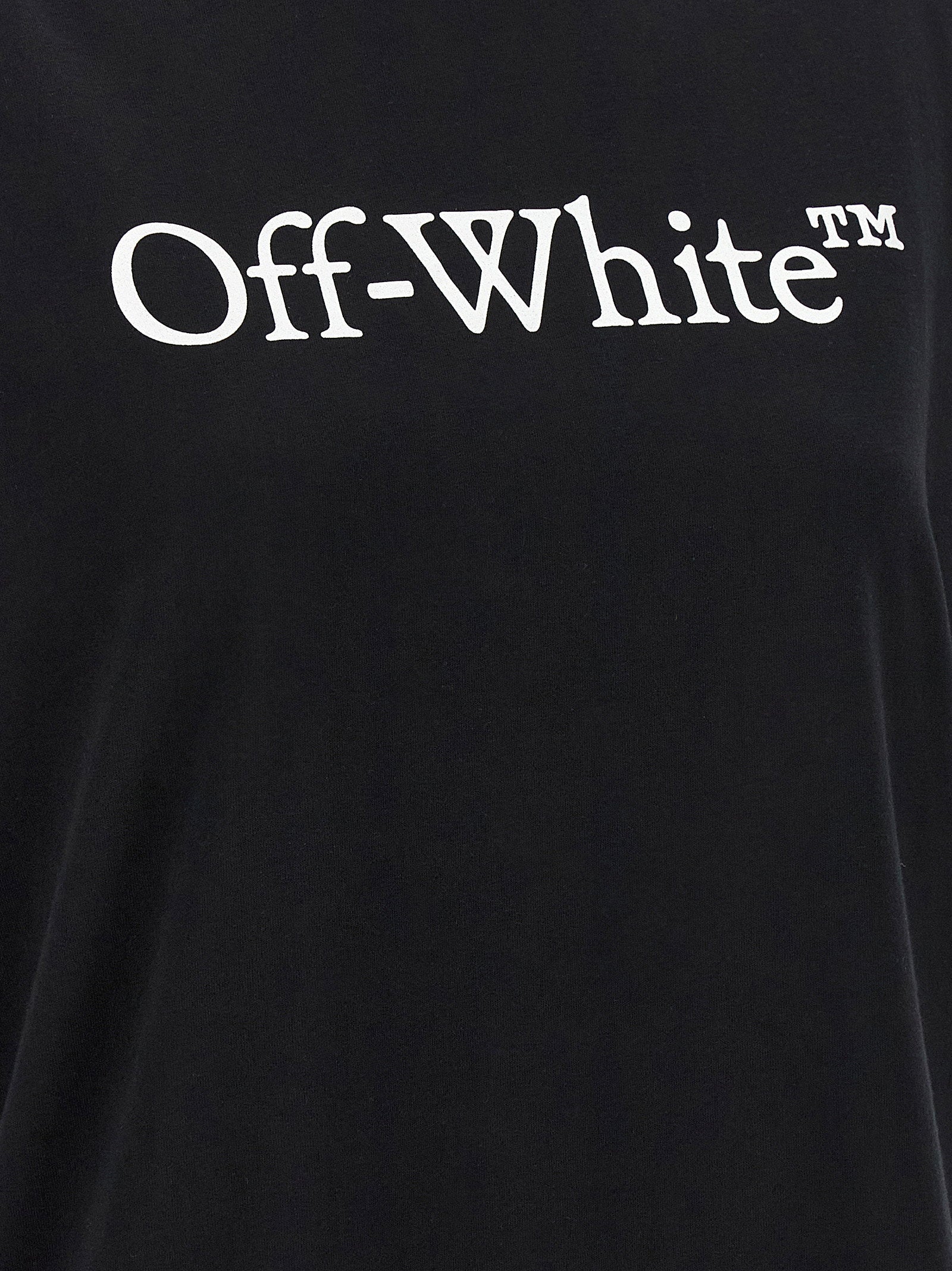 Off White Big Logo Bookish T-shirt – 100% cotton - view 4