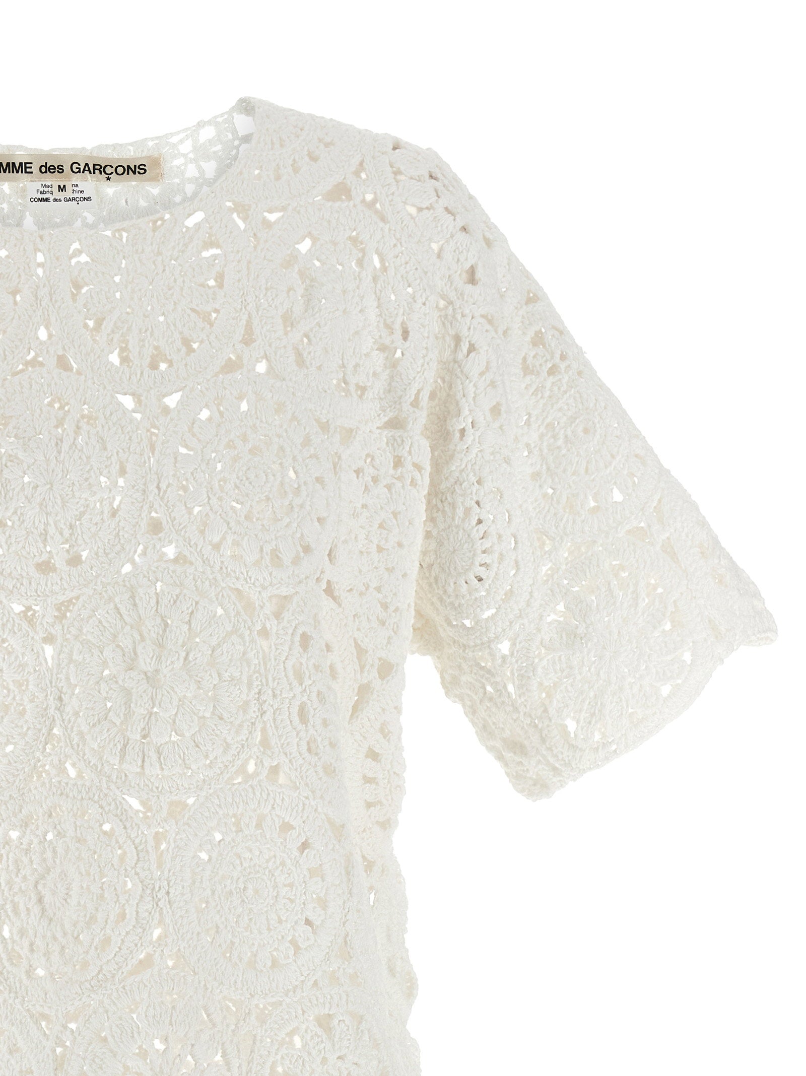 Comme Des Garcons Macramé T-shirt – 100% cotton - view 3