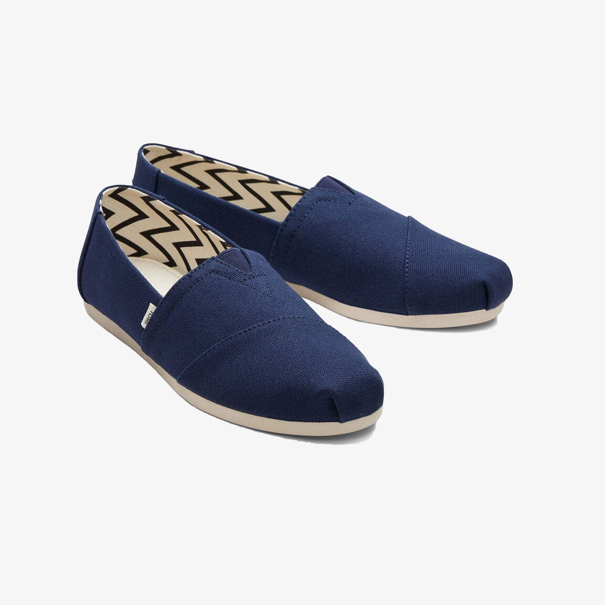 Toms | ORGANIC COTTON DARK NAVY CANVAS SLIP ONS { NAVY