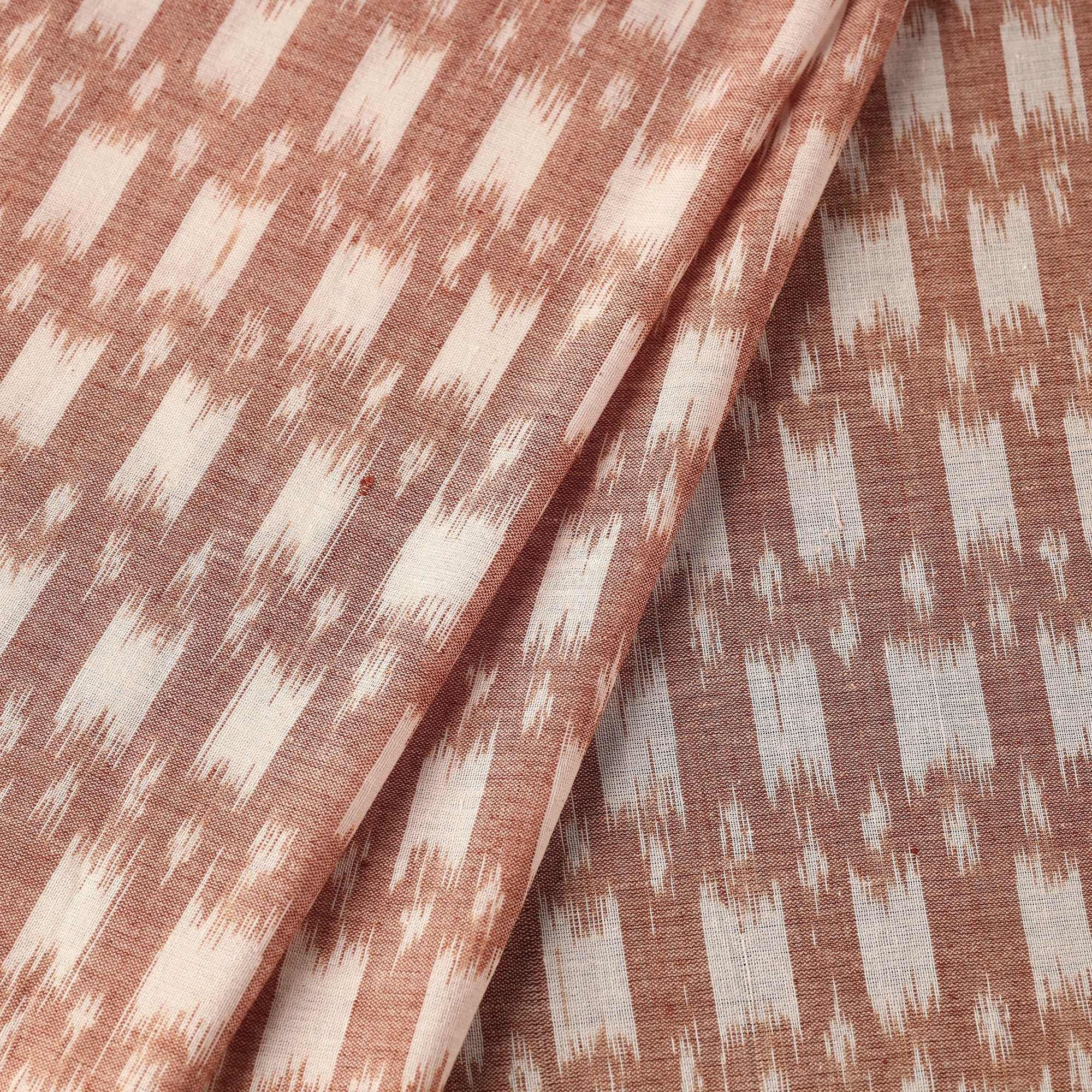 ASHOKA ASSEMBLE - CELEBRATING CRAFTS OF ODISHA Brown - Maniabandha Ikat Weave Handloom Cotton Fabric - view 2