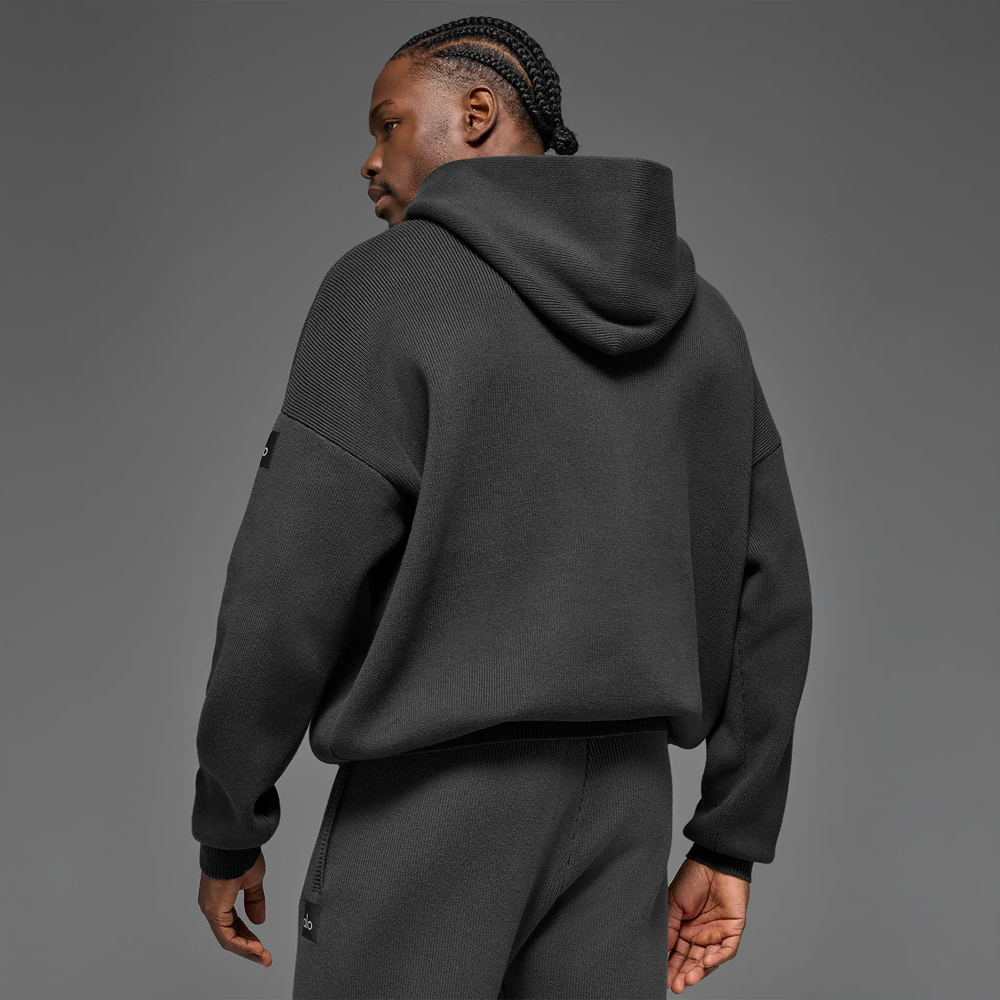 Alo Yoga Scholar Anthracite Hoodie - view 2