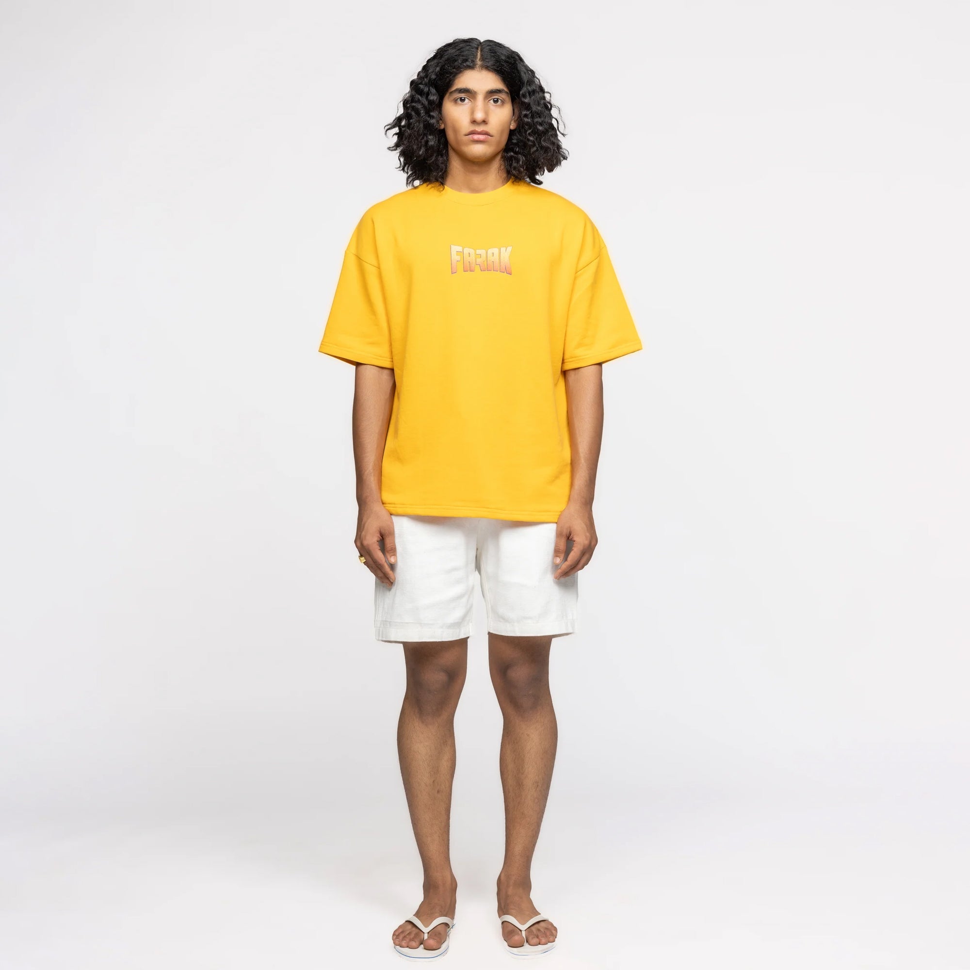 F A R A K | Sardaar Ka Namak T-shirt { Yellow/yellow - view 7