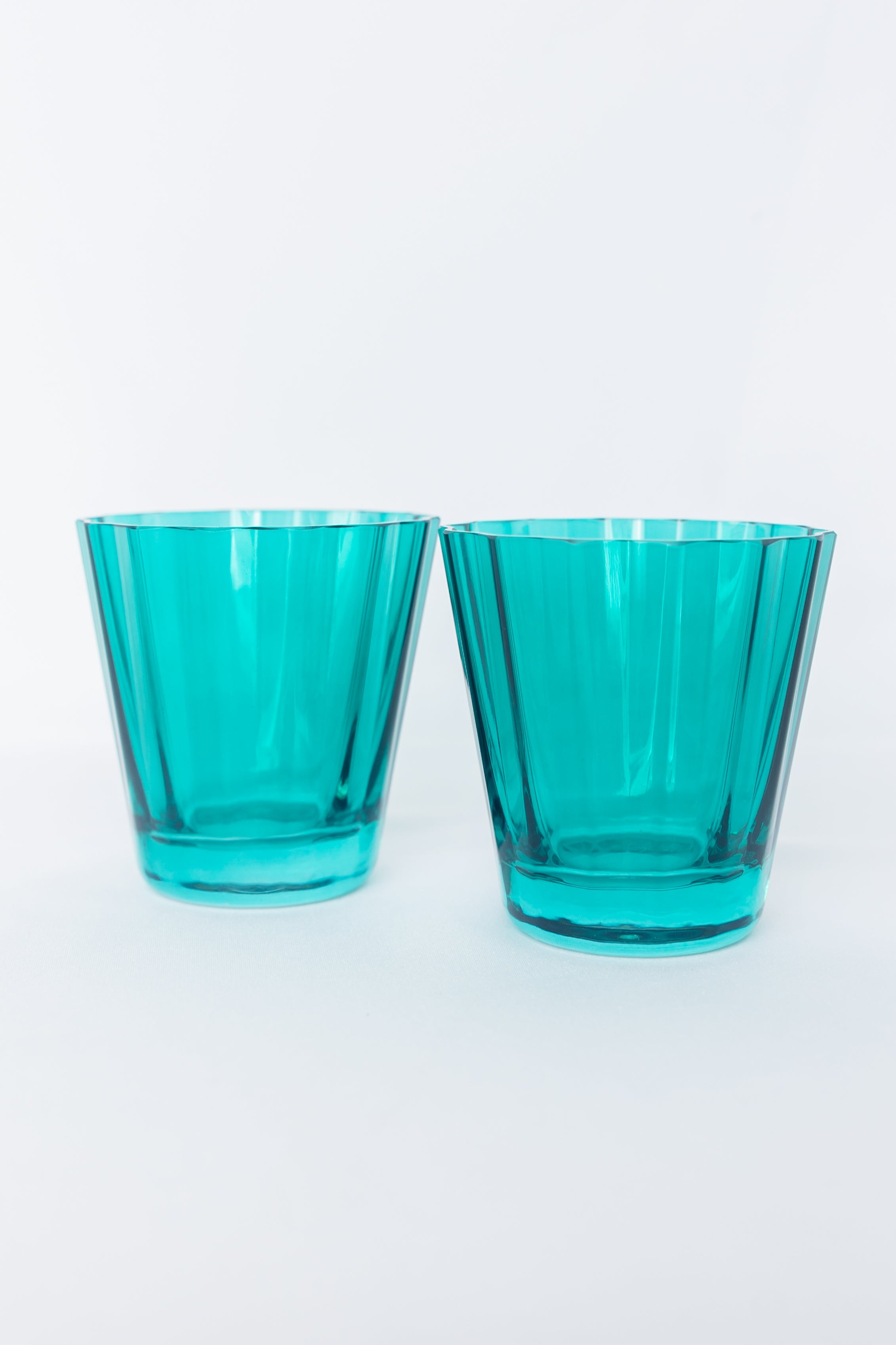 Estelle Colored Glass Estelle Colored Sunday Low Balls - Set of 2 {Emerald Green}