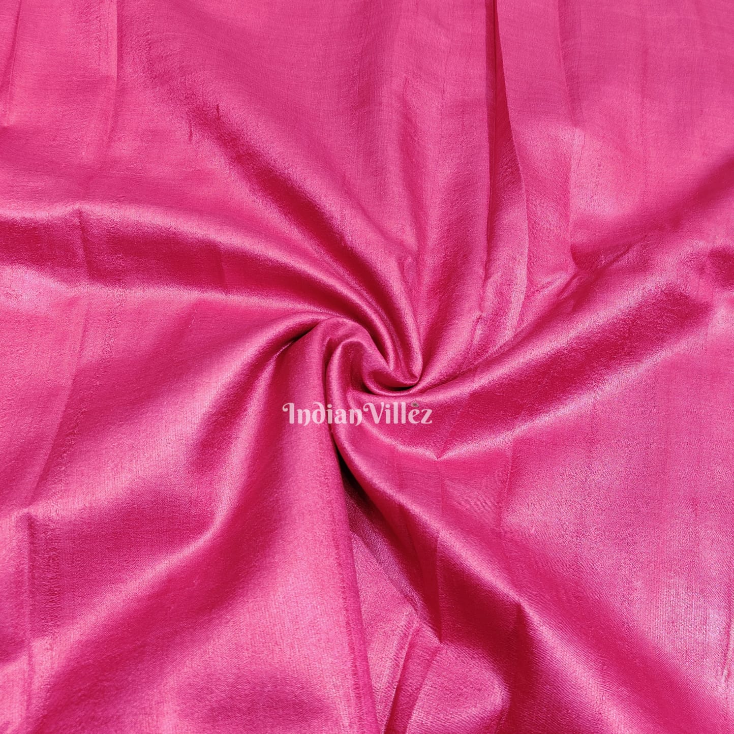 IndianVillèz Pink Pure Tussar Silk Fabric