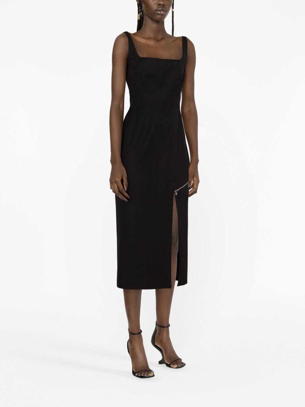 Alexander McQueen zip-embellished Midi Dress - view 4