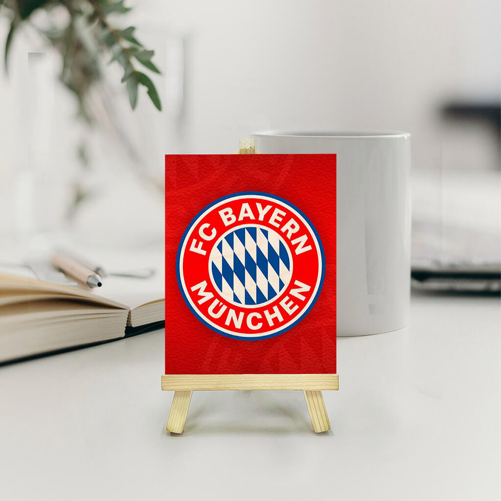 Bigsmall_cc FC Bayern Munich Pine Easel Stand