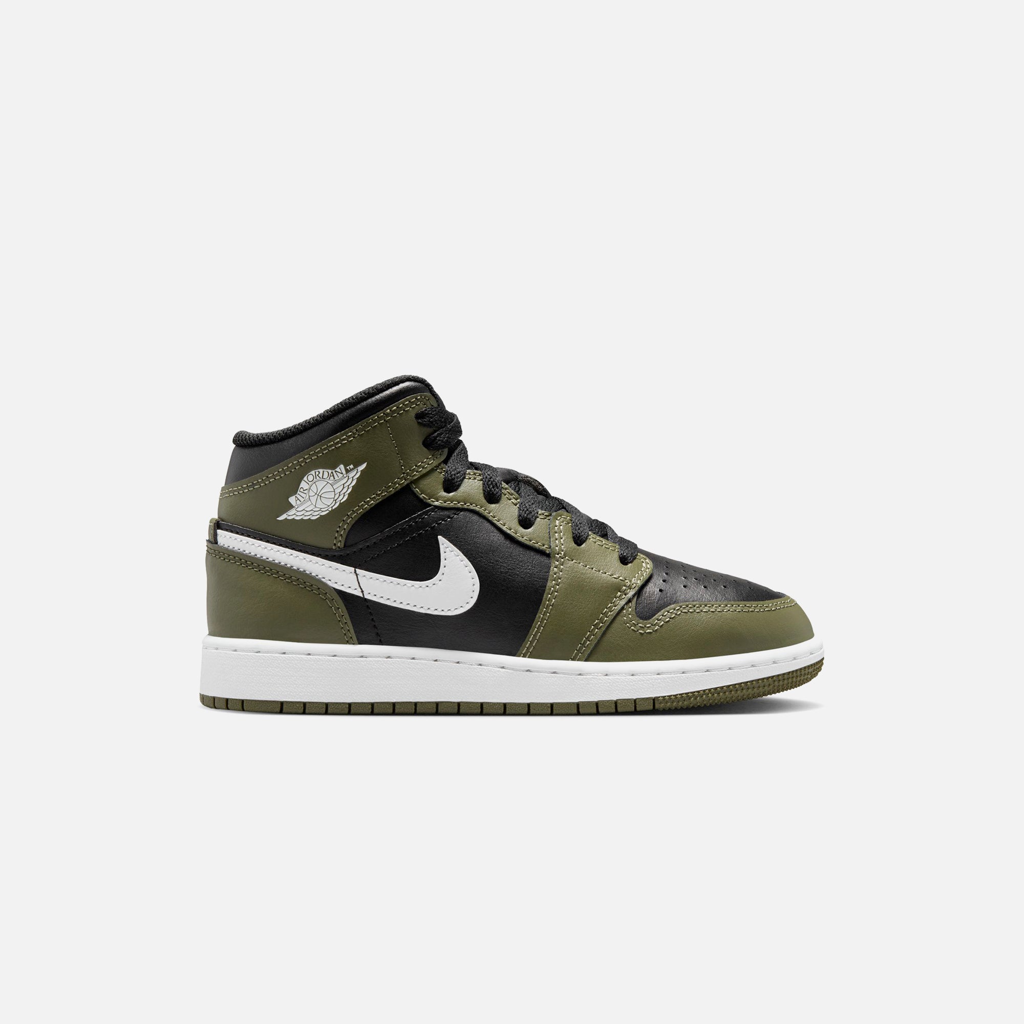 Nike air 1 – Nike Air Jordan 1 Mid - Black / White / Medium Olive