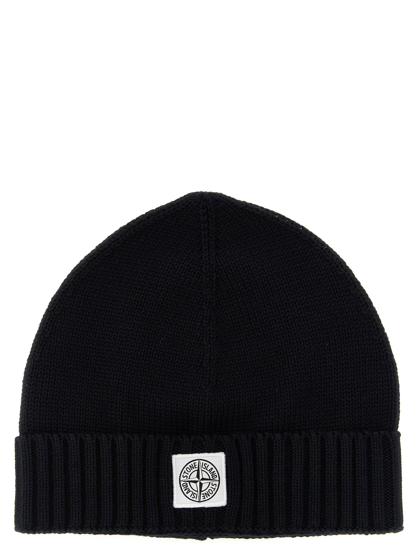 Stone Island Junior Logo Patch Beanie – 95% cotton 5% polyamide