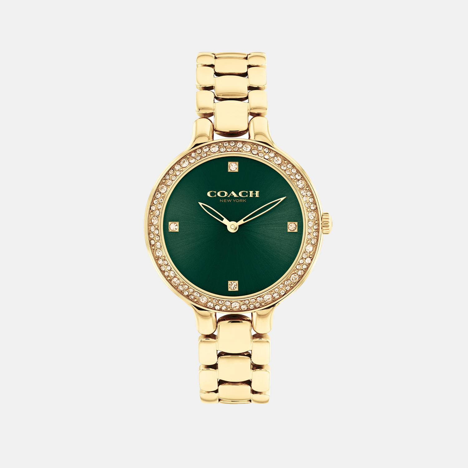 Coach Chelsea Women Quartz Green Dial Analog Stainless Steel Watch 14504251