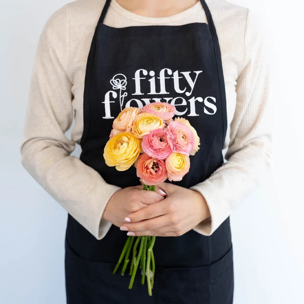 FiftyFlowers Pink Peach Ranunculus Flowers
