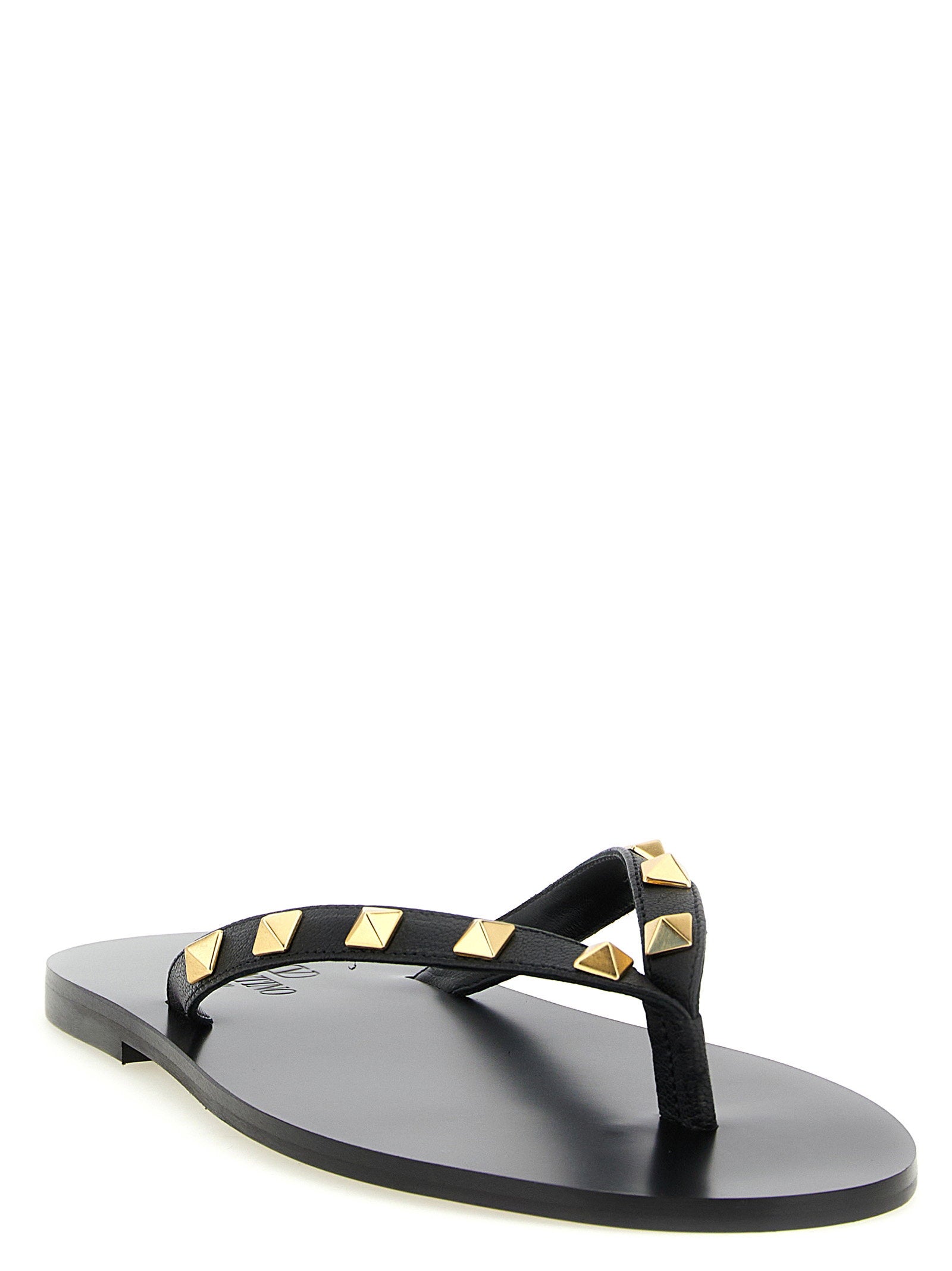 Valentino Garavani Thong Rockstud Sandals – 100% cp - view 2