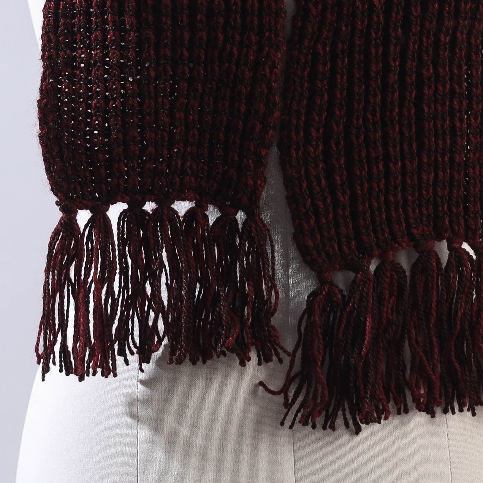 KILMORA Brown - Kumaun Hand Knitted Woolen Muffler (50 in) - view 2