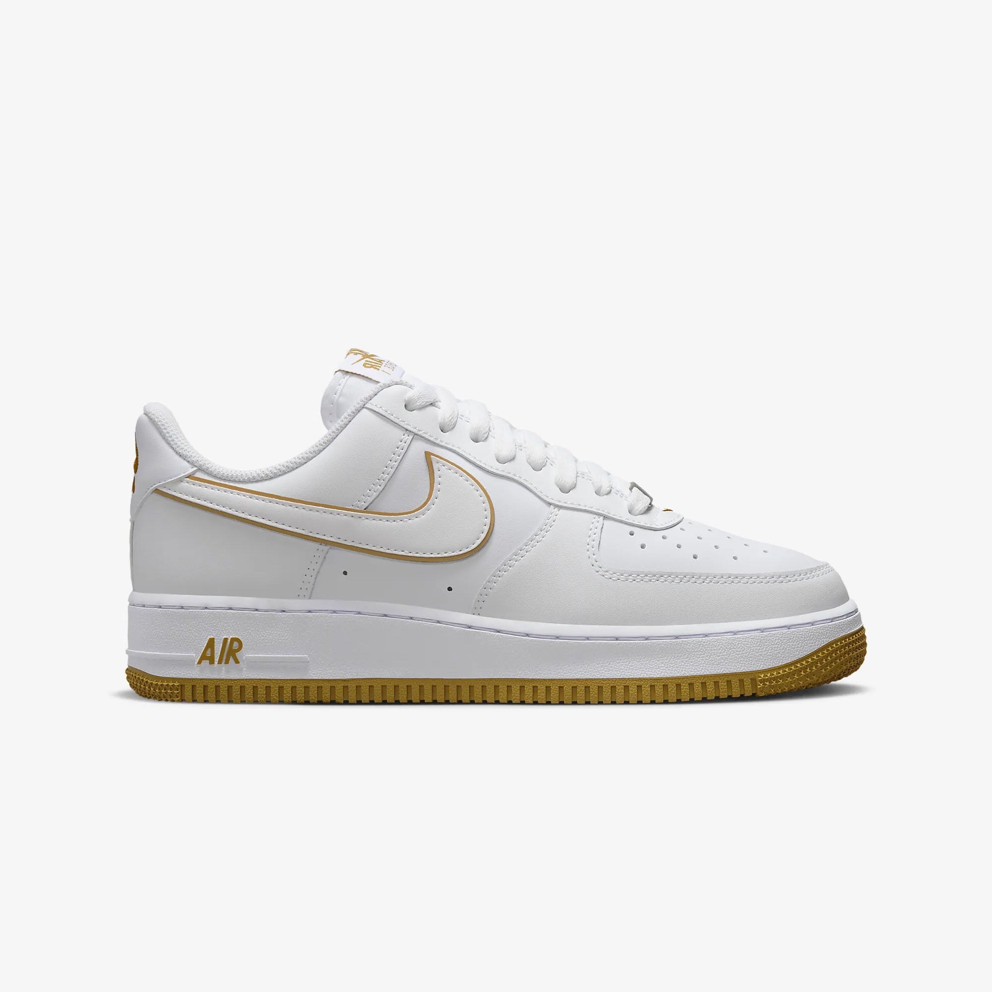 Nike | AIR FORCE 1 '07 { WHITE/WHITE-BRONZINE - view 6
