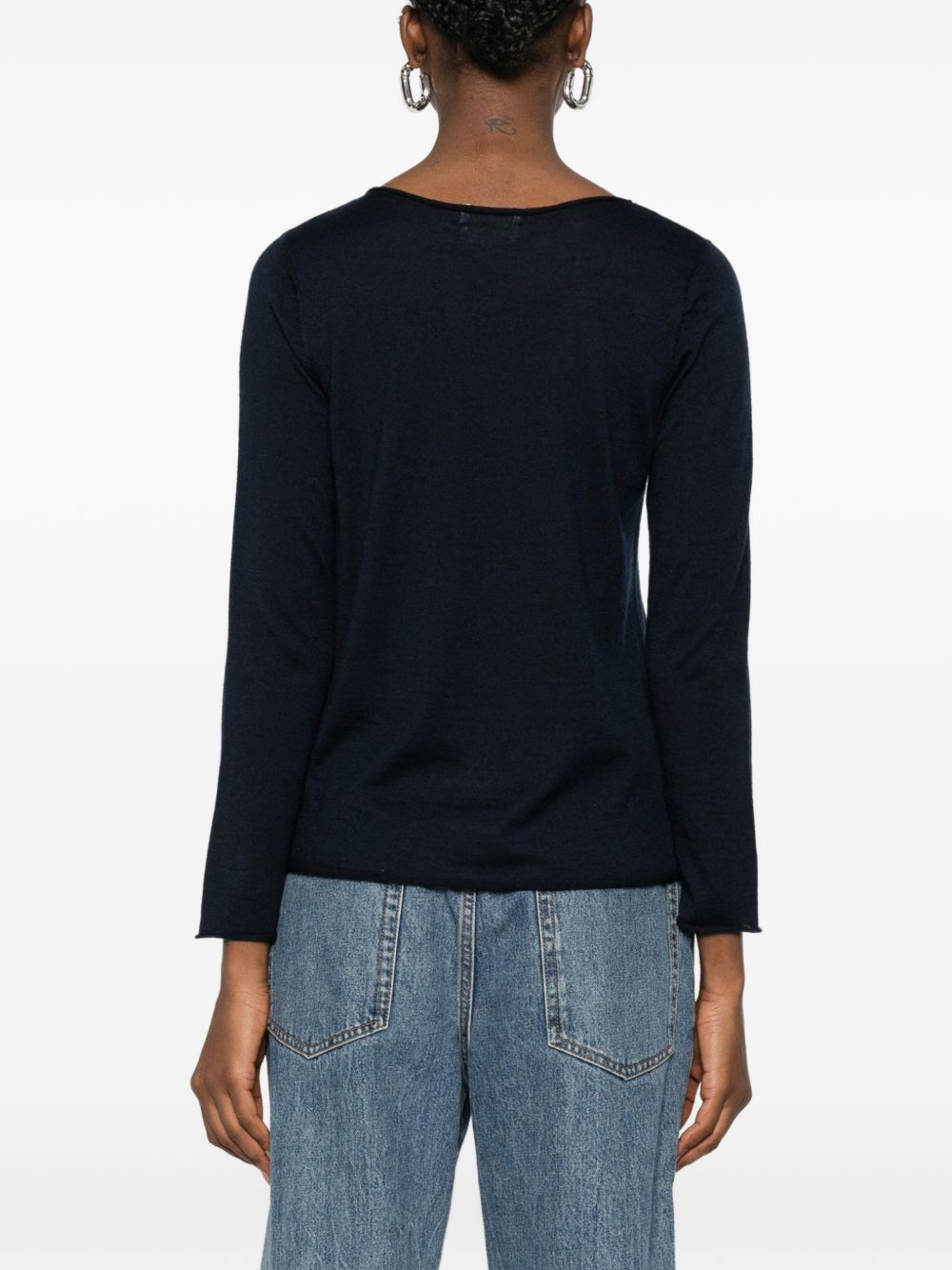 Beyou Cashmere and silk blend sweater – Cashmere 55%, Silk 45% - view 2