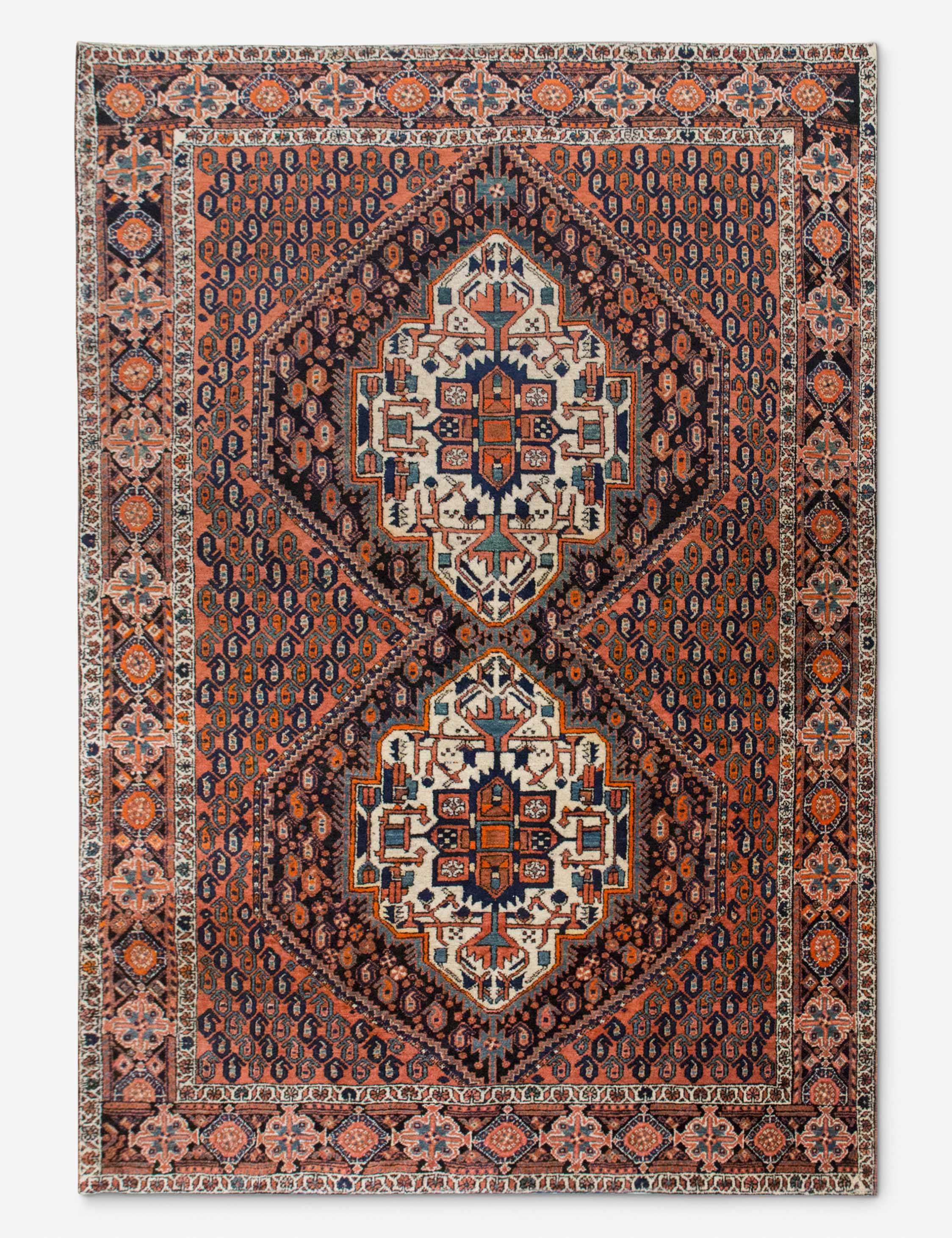 Lulu and Georgia Vintage Turkish Hand-Knotted Wool Rug No. 534, 4'7" x 6'5"