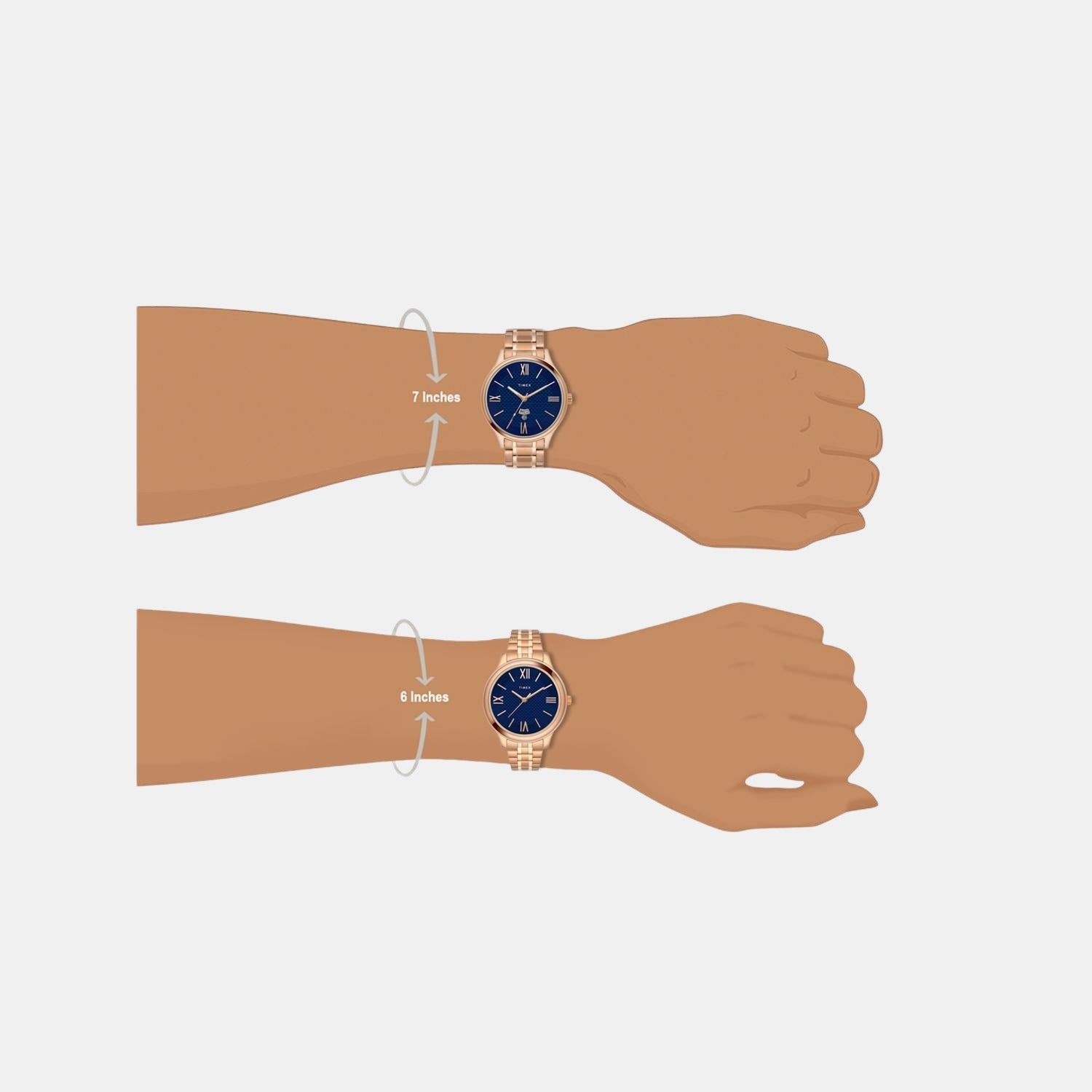 Timex Empera Couple Quartz Blue Dial Analog Stainless Steel Watch TW00PR284 - view 6