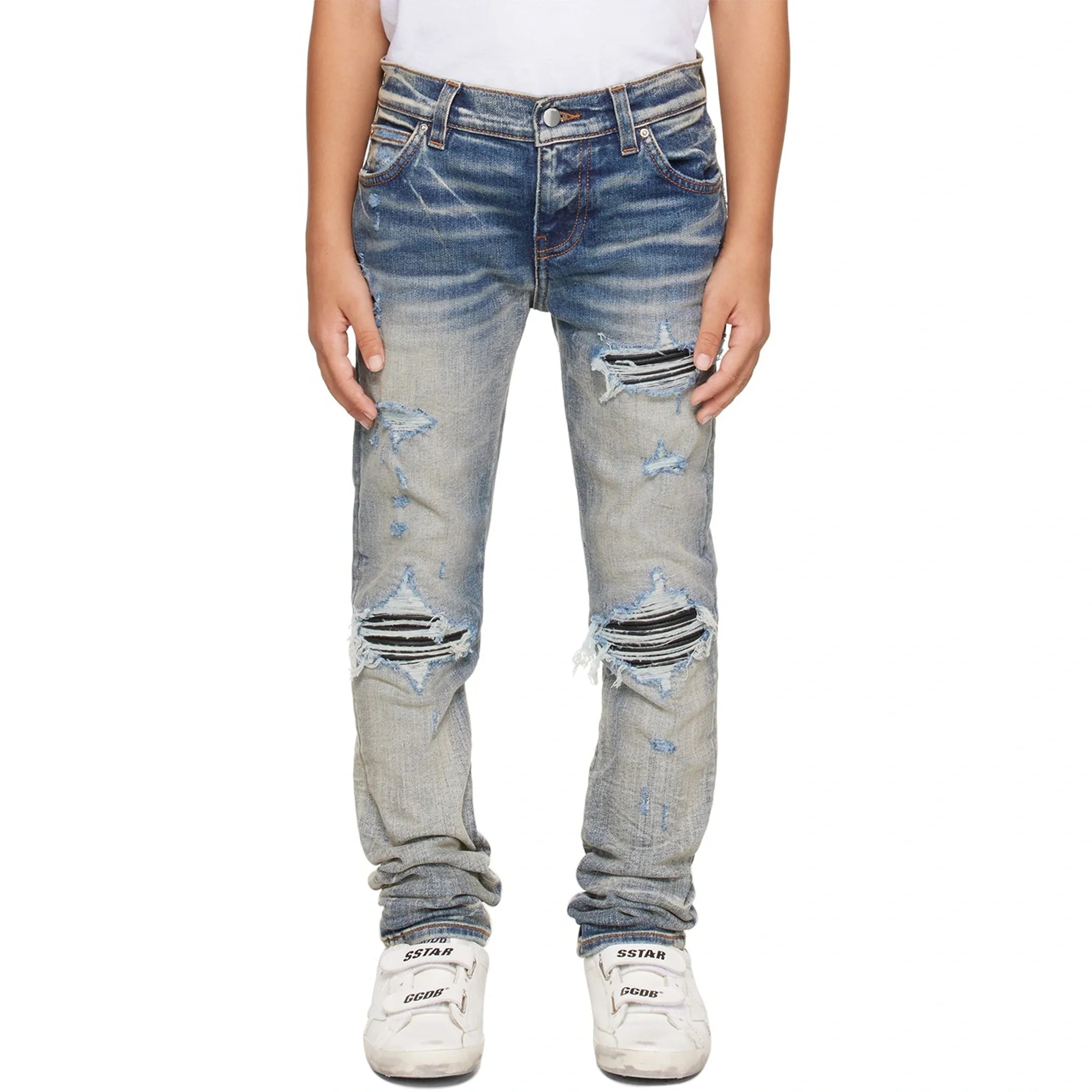 Amiri Kids MX1 Clay Indigo Jeans - view 3