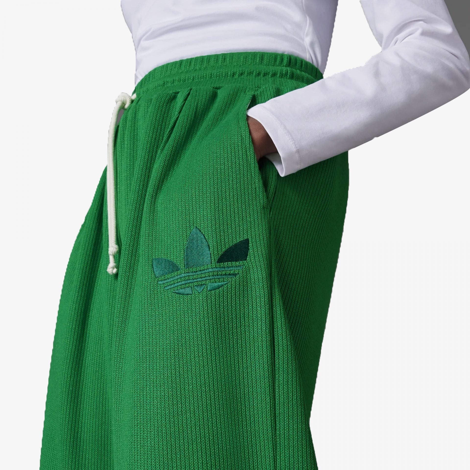 Adidas | ADICOLOR HERITAGE NOW KNIT WIDE PANTS { GREEN - view 2