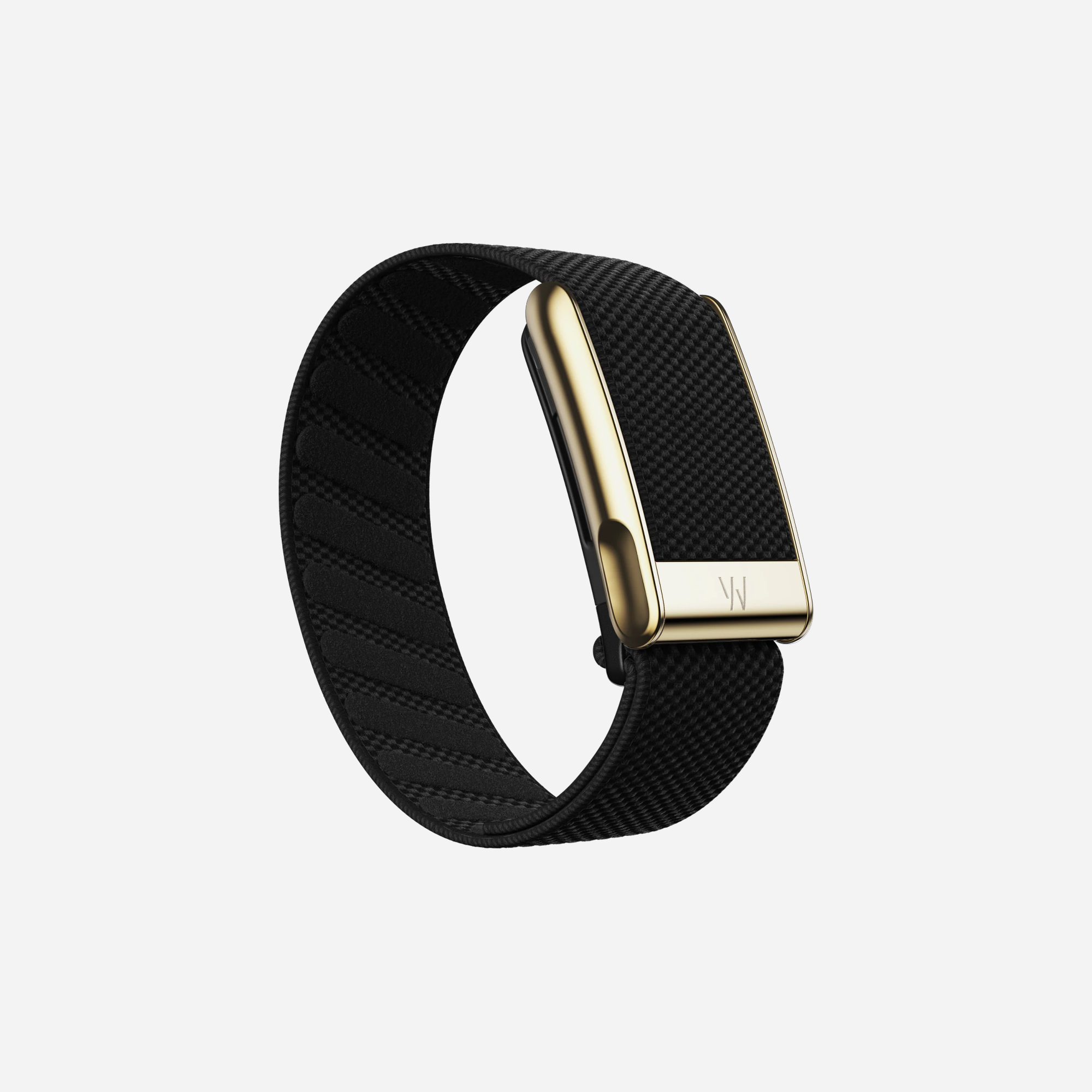 Whoop MG SuperKnit Luxe Band – Obsidian with Gold