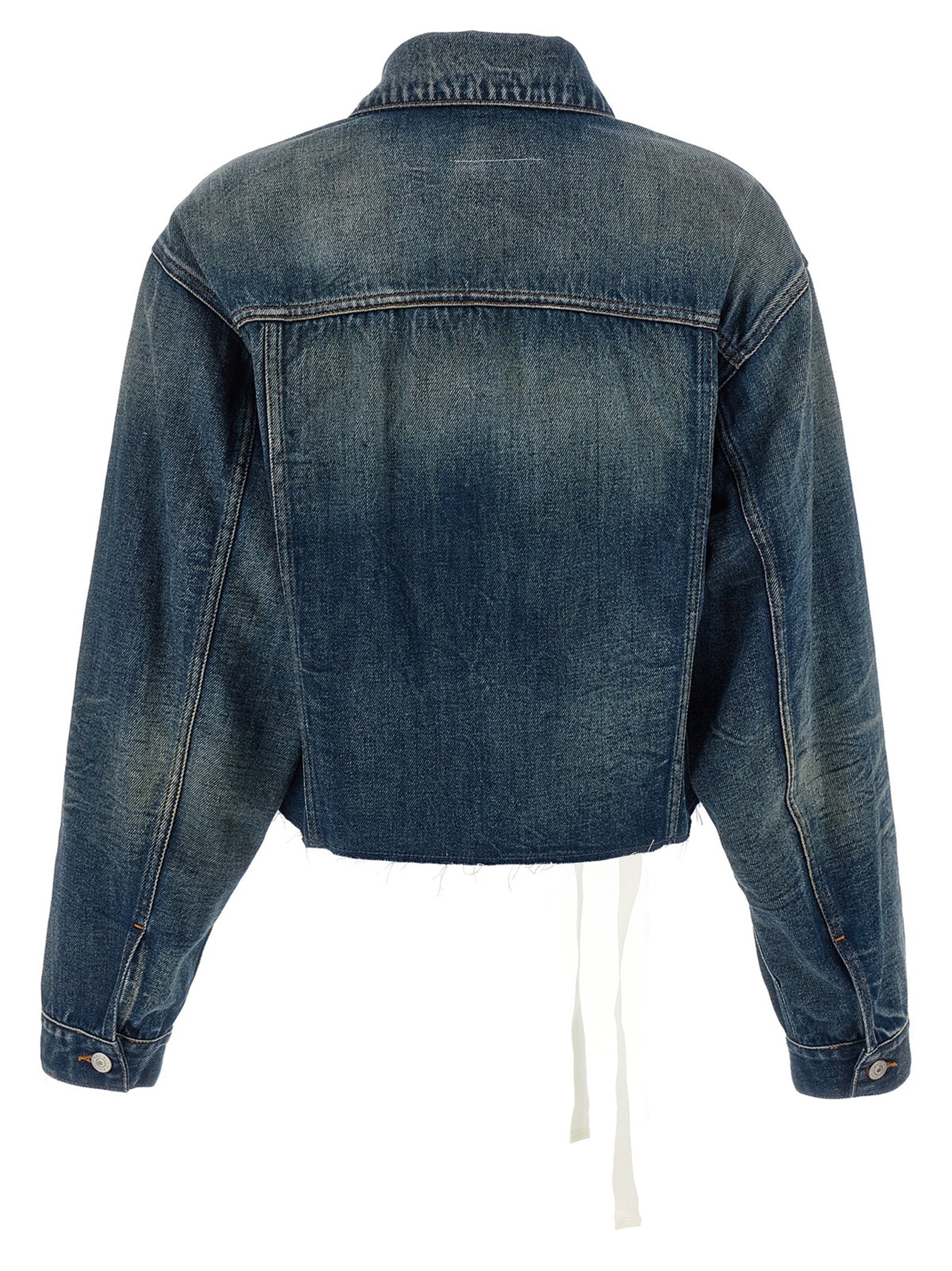 Mm6 Maison Margiela Tape Denim Jacket – 100% cotton - view 2