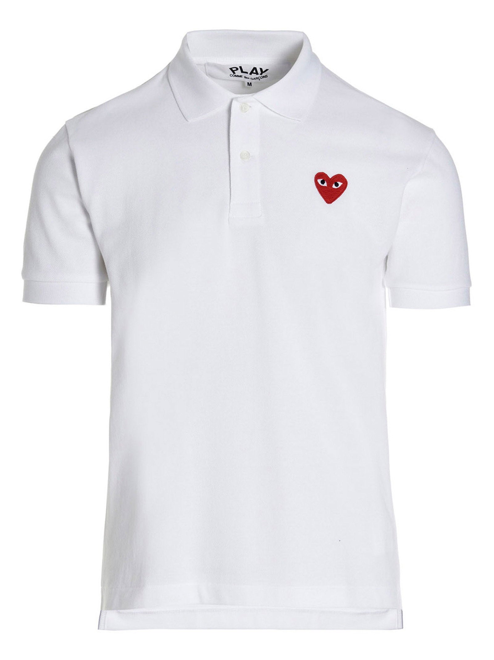 Comme Des Garçons Play Logo Patch Polo Shirt – 100% cotton
