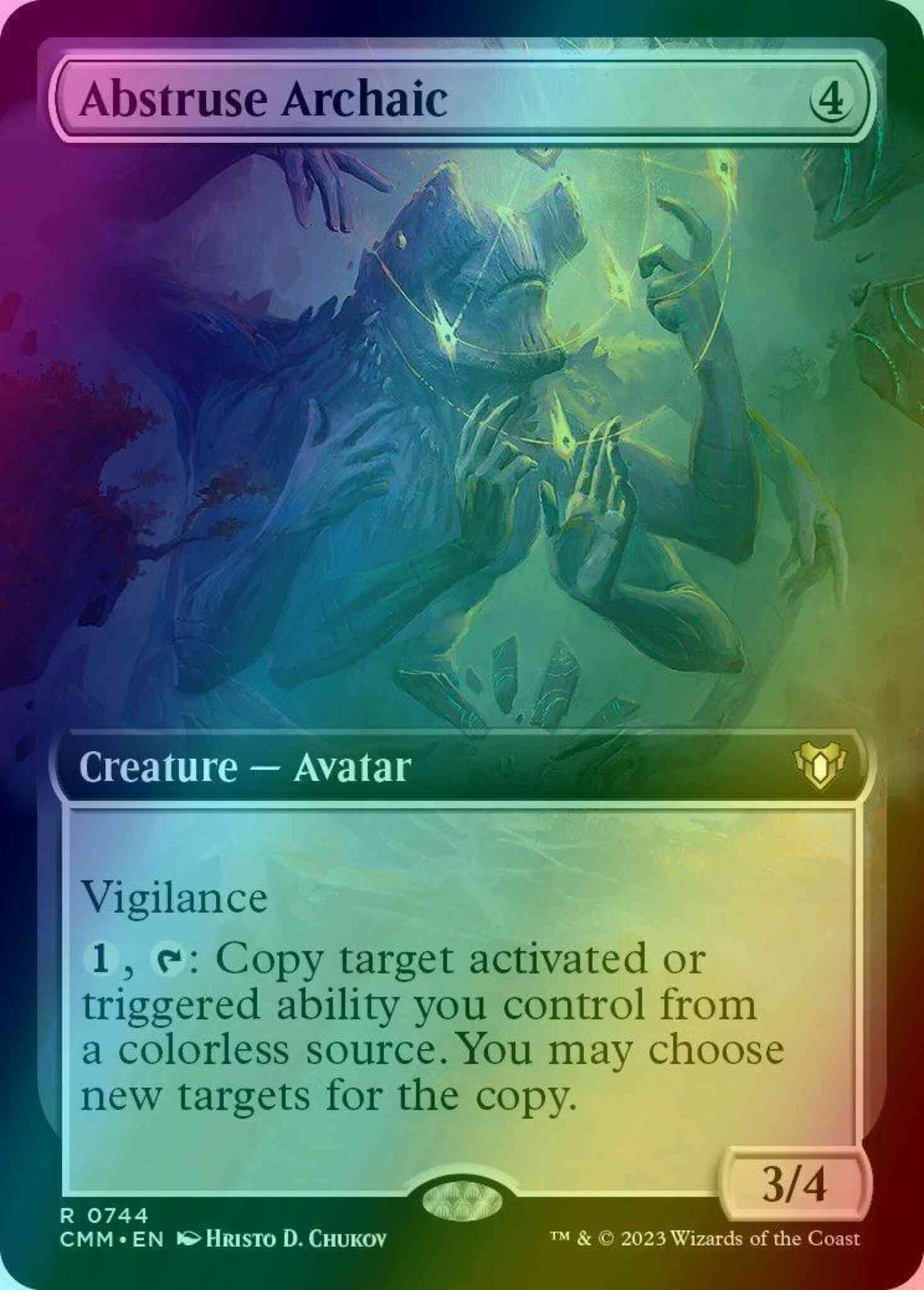 Abstruse archaic 744 – Magic Abstruse Archaic [744] [Extended Art] [Commander Masters] [Foil]