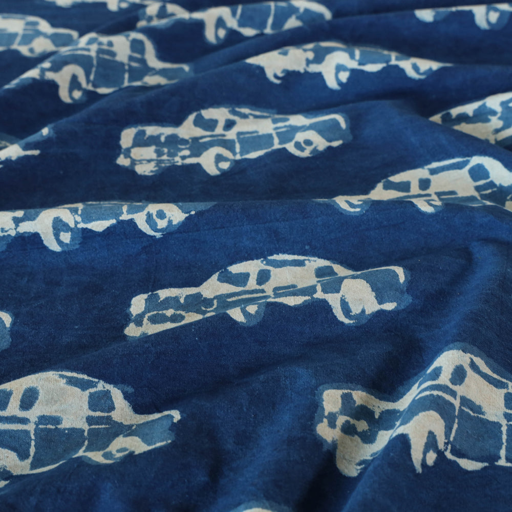 BINDAAS UNLIMITED Blue - Block Art Print Cotton Double Bindaas Bed Sheet (110 x 93 in) - view 4