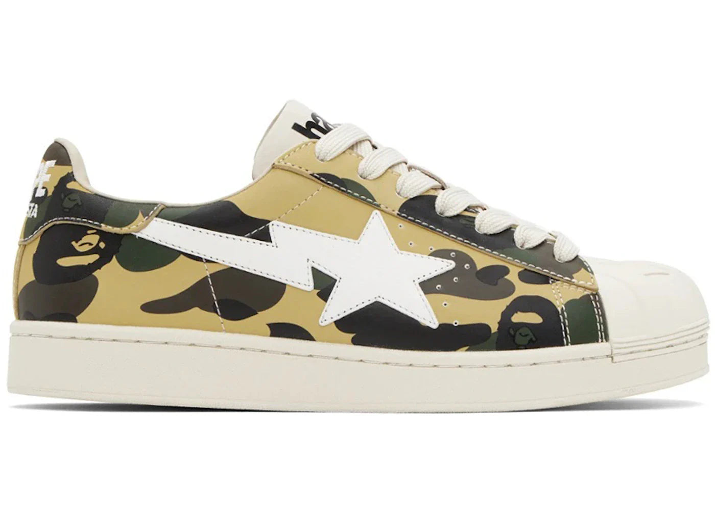 BAPE A Bathing Ape Skull Sta 1st Camo Yellow