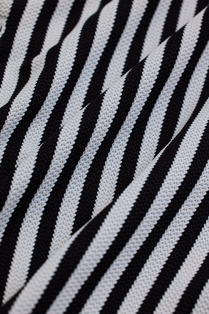 SNITCH Black Stripes Slim Fit Shirt - view 9