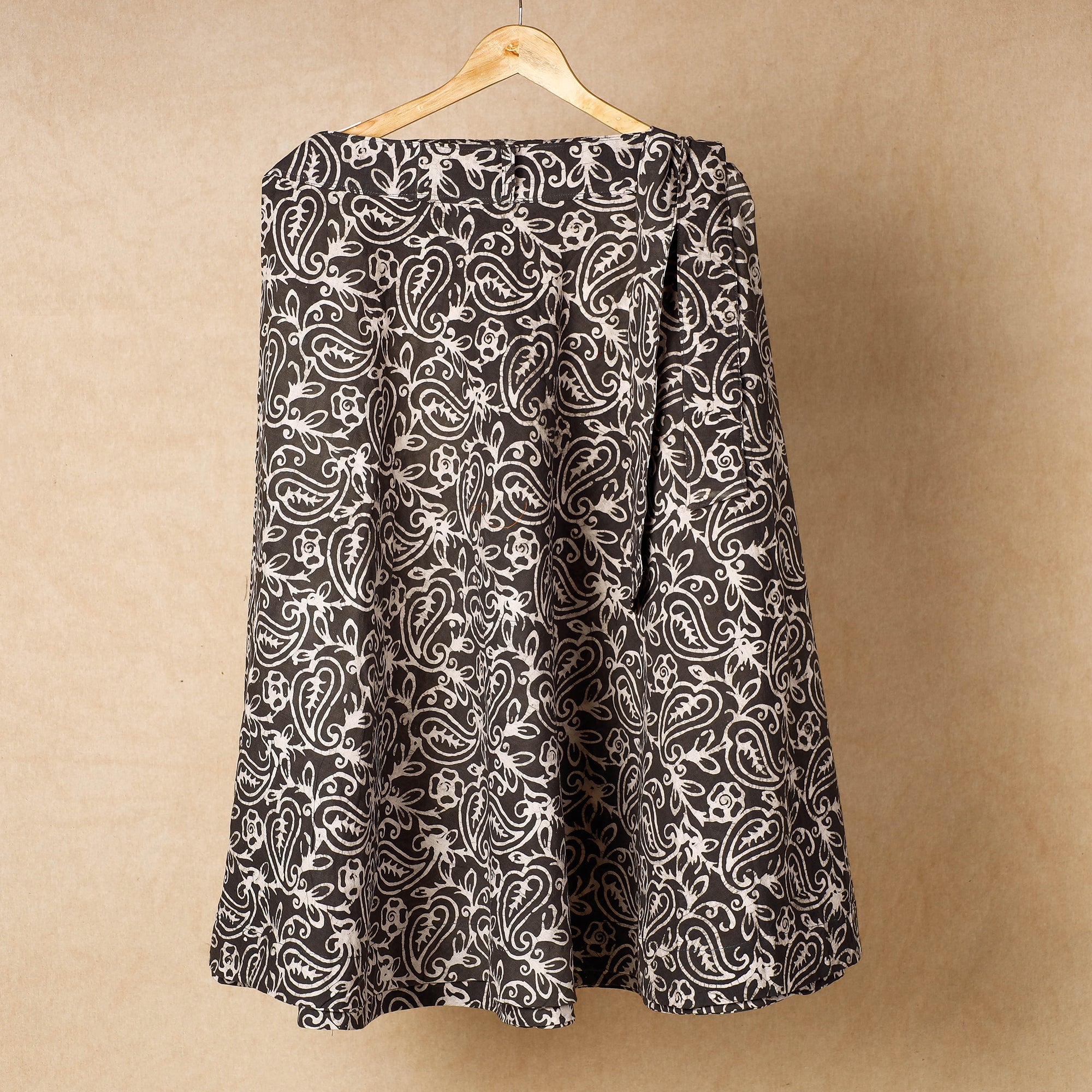 NOORI BAZAR Brown - Hand Batik Printing Cotton Wrap Around Skirt