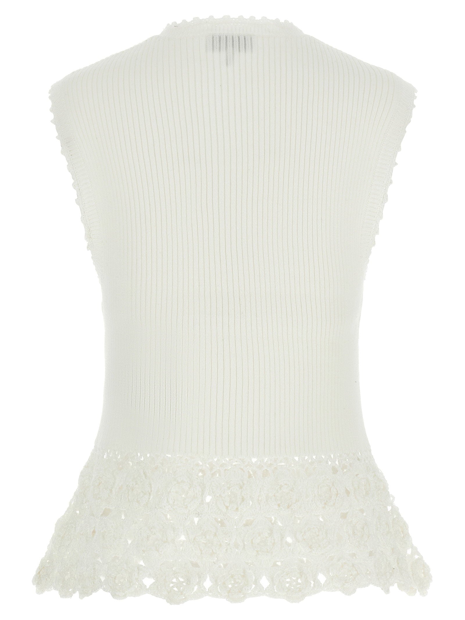 Ganni Cotton Crochet Vest - view 2