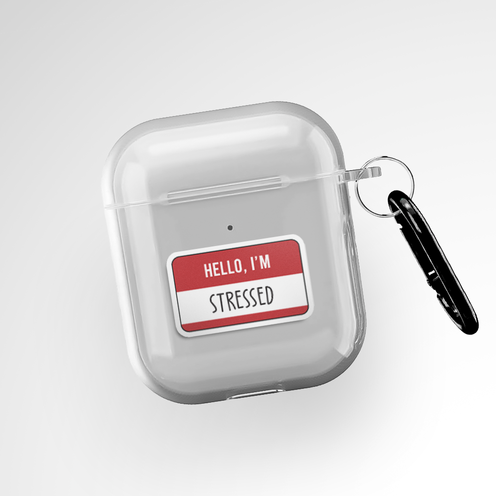 Cover It Up Custom Name Tag Clear Airpods 2nd Gen Case Covers