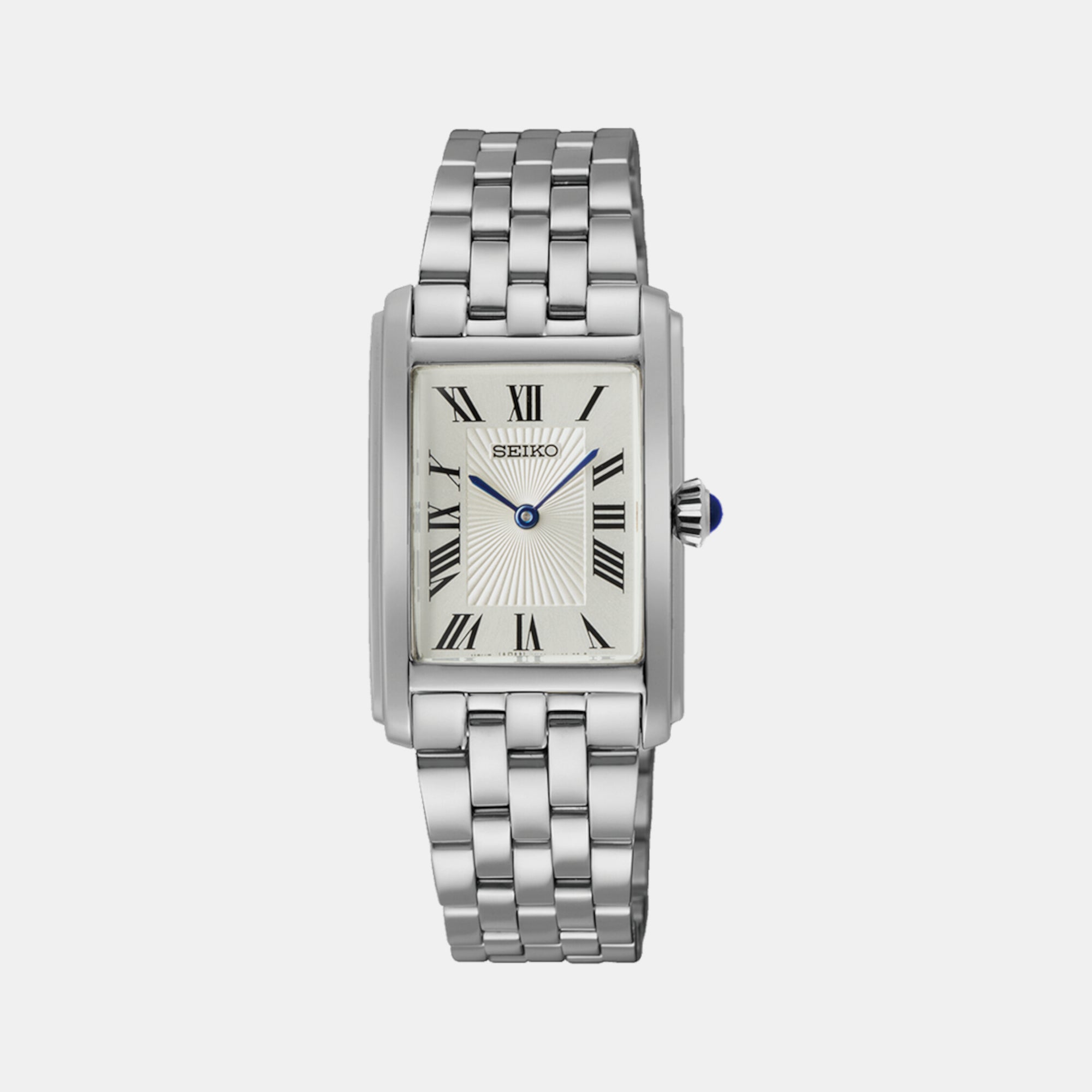 Seiko Dress Women Quartz White Dial Analog Stainless Steel Watch SWR083P1