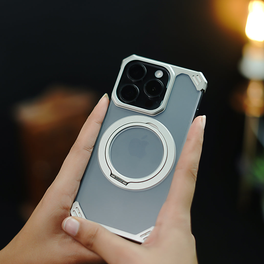 Million Cases Ultimate Slim Frameless Metal Stand Case - iPhone - view 7