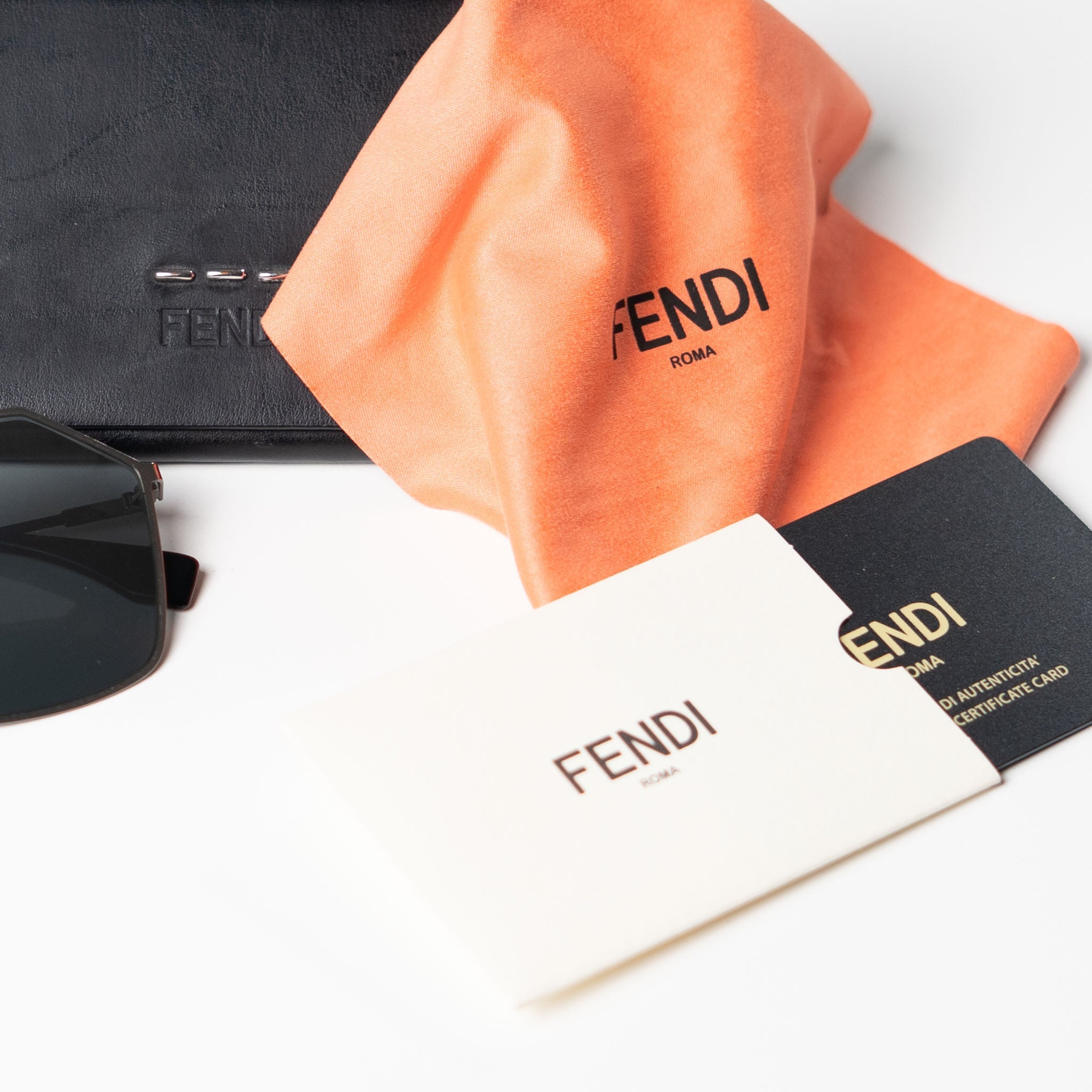 FENDI Black Pentagon Shaped Sunglasses - view 7