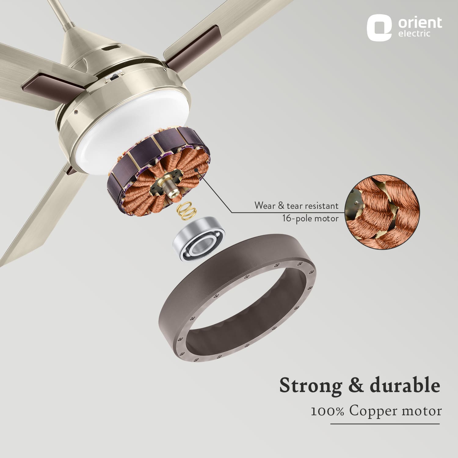 orientelectric Spectra with Remote & Underlight Ceiling Fan - view 7