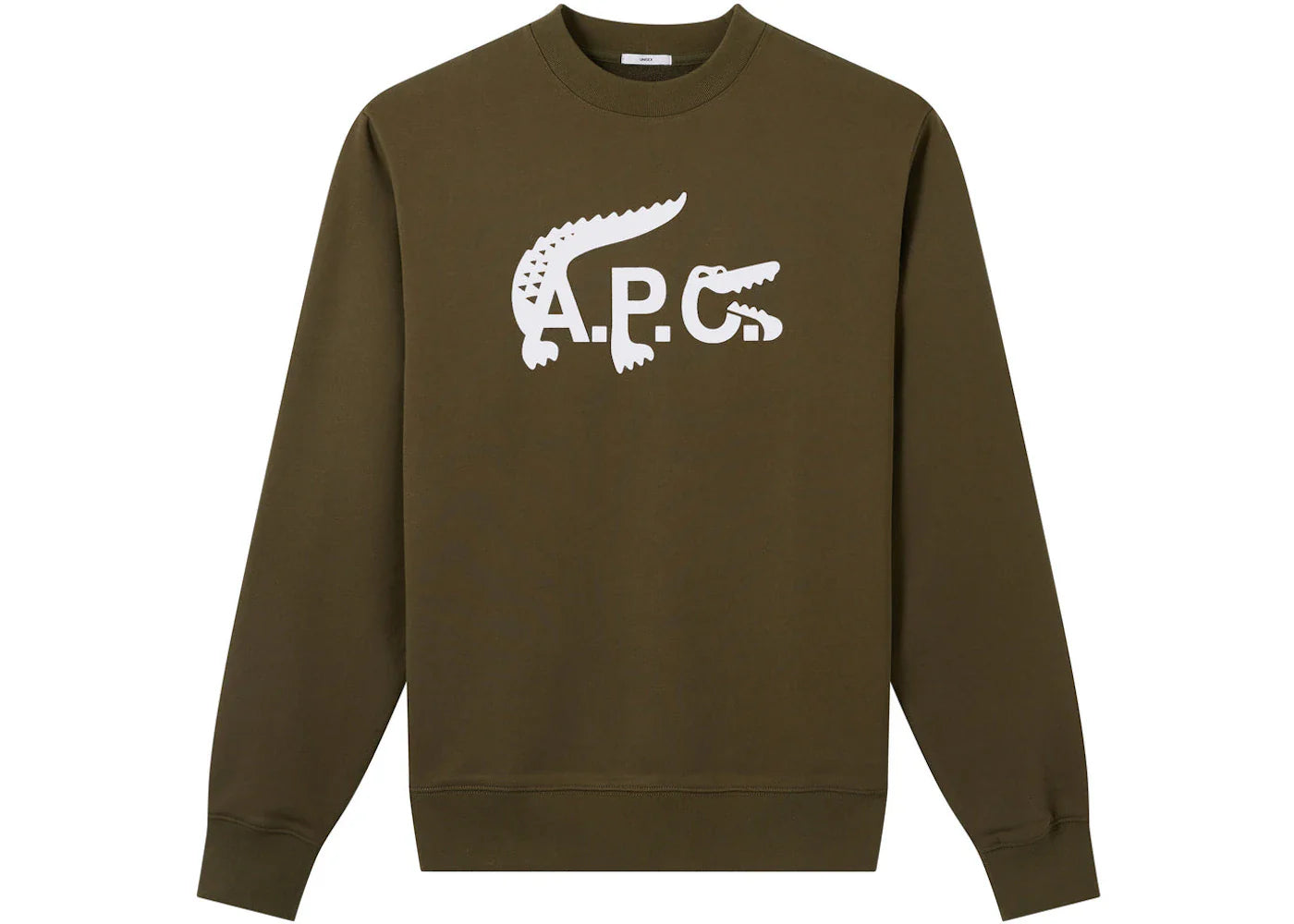 P c x – A.P.C. x Lacoste Sweatshirt Khaki Green