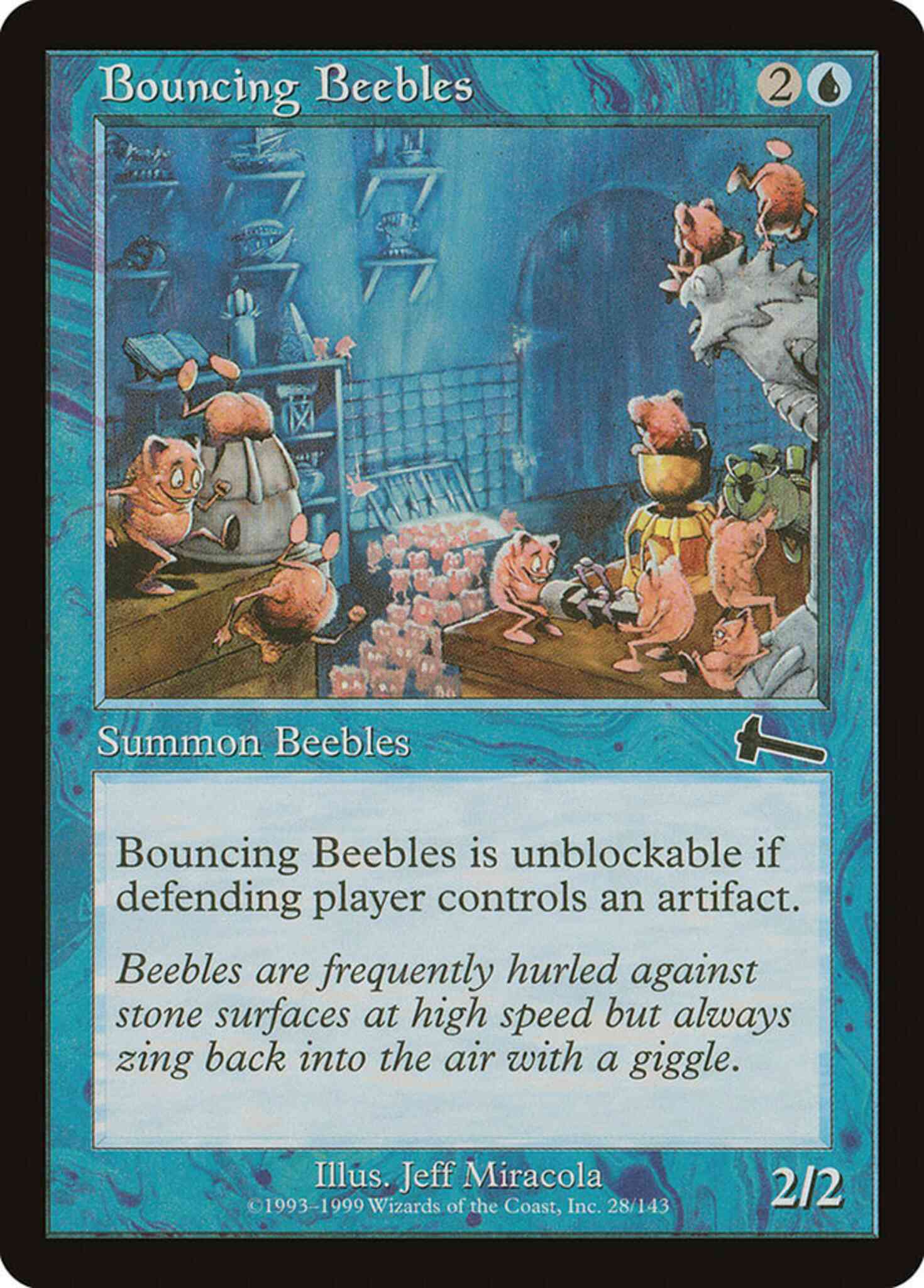 Bouncing beebles 28 – Magic Bouncing Beebles [28] [Urza's Legacy] [Non-Foil]