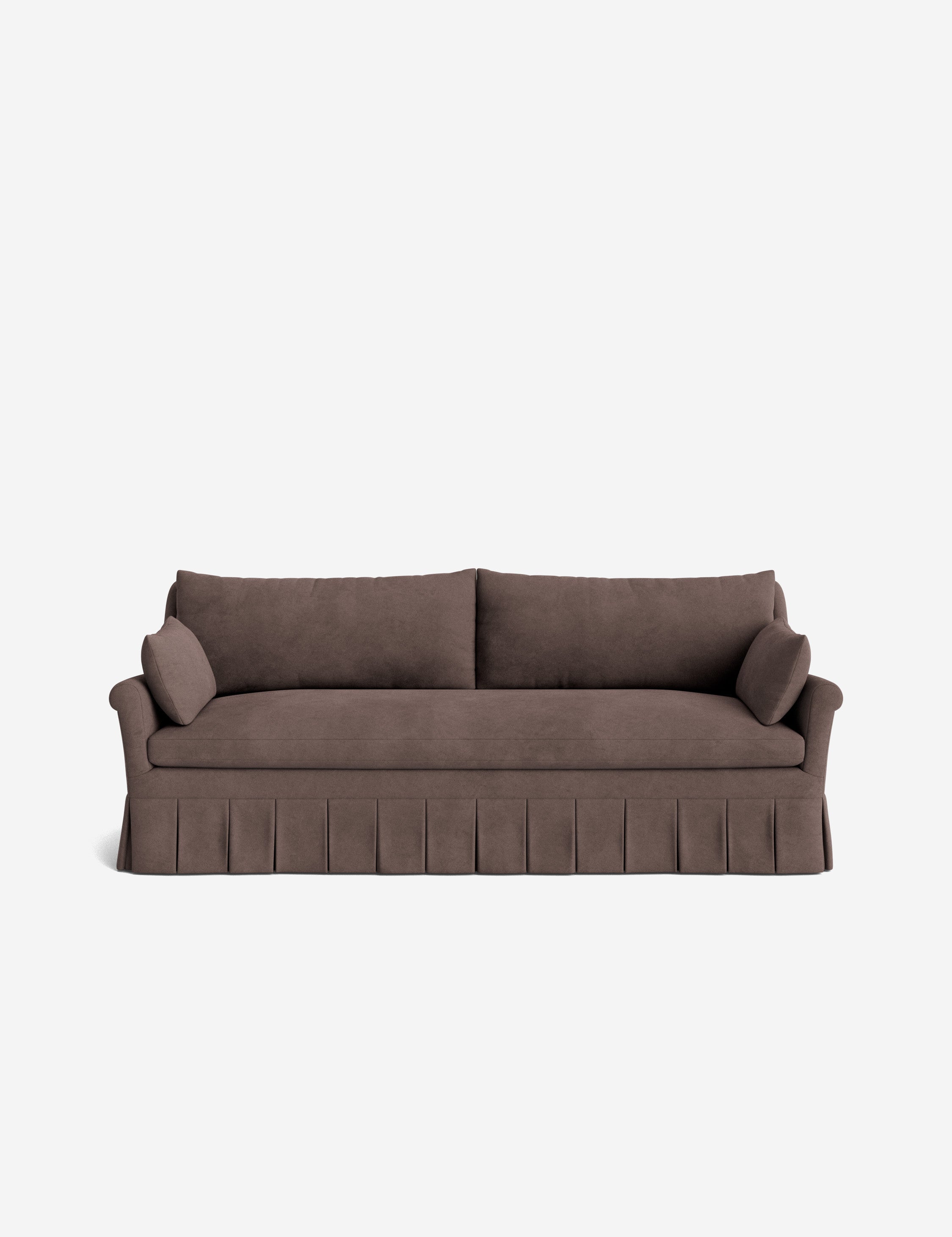 Lulu and Georgia Portola Rolled Arm Pleated Sofa - view 29