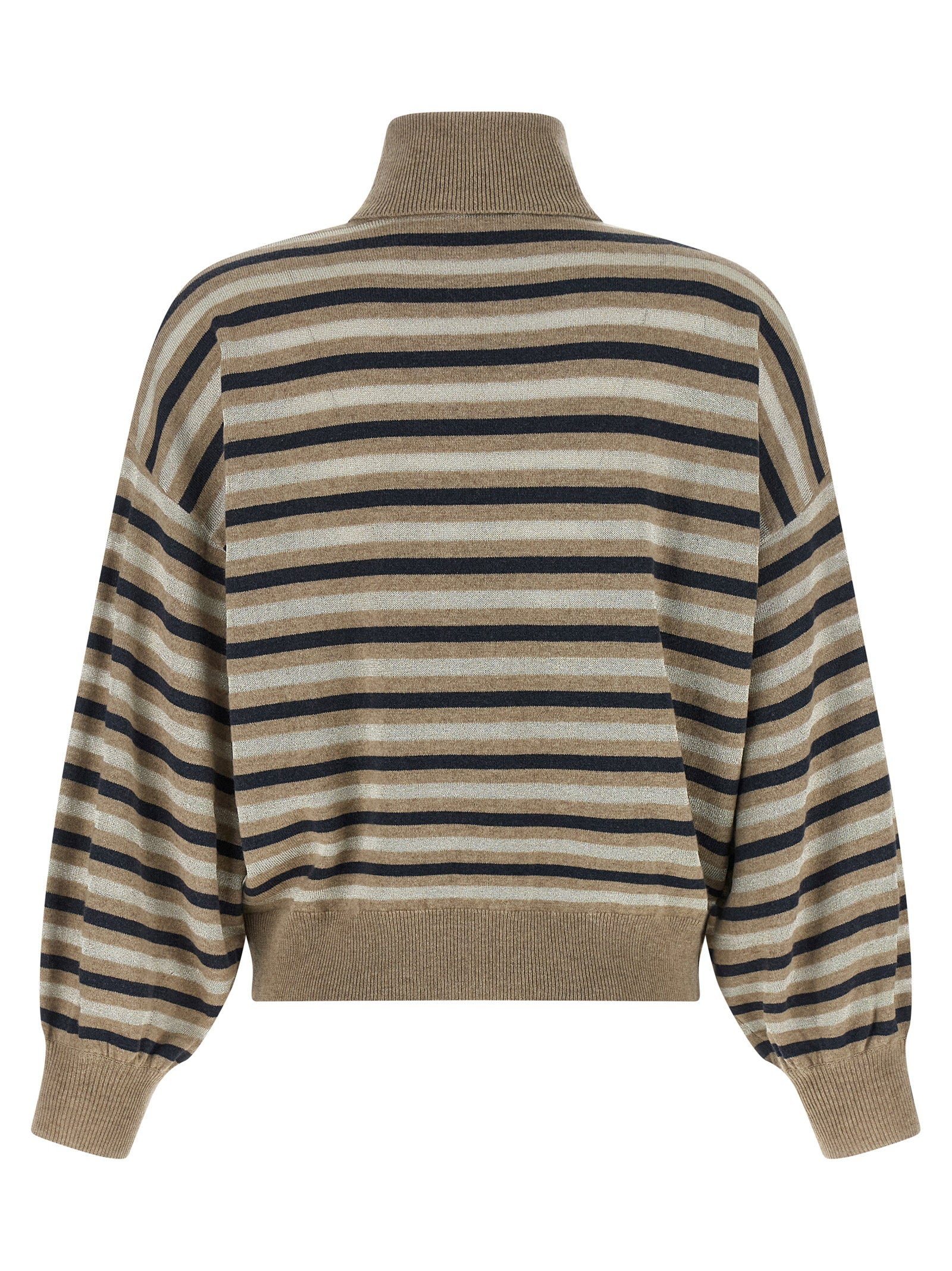 Brunello Cucinelli Sparkling Stripes Sweater – 60% wv, 30% ws, 10% se - view 2