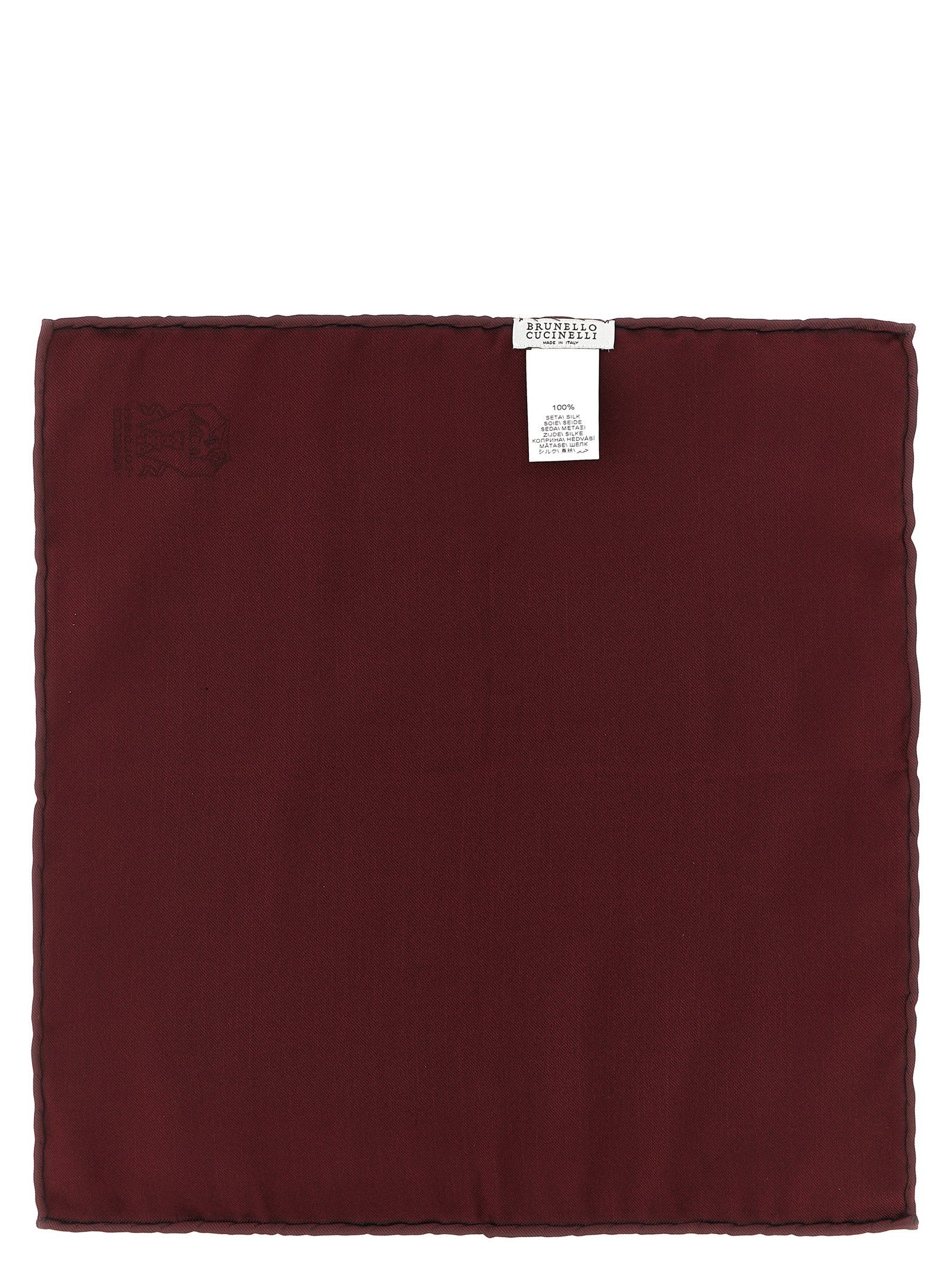 Brunello Cucinelli Double-face Pocket Clutch – 100% silk - view 2