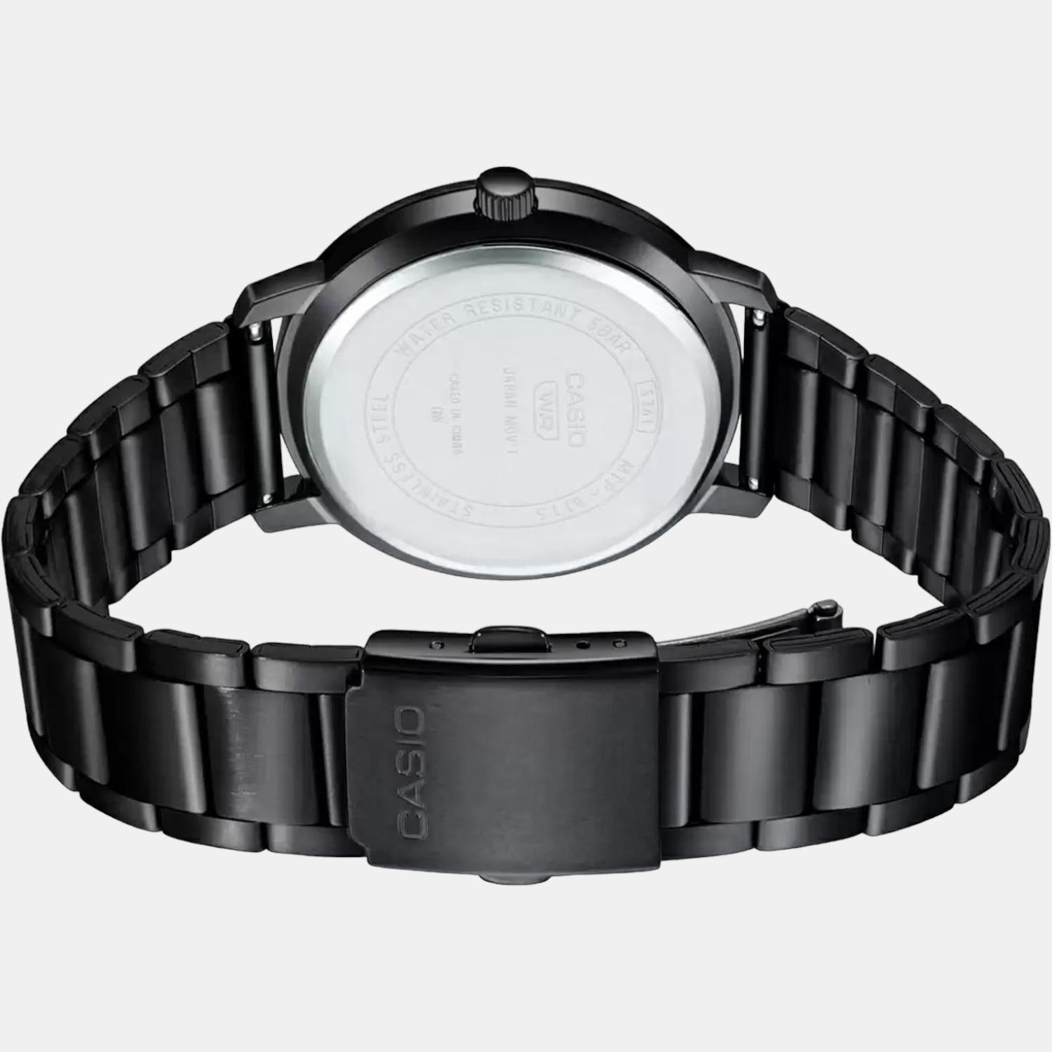 Casio Enticer Men Quartz Black Dial Analog Stainless Steel Watch A1932 - view 4