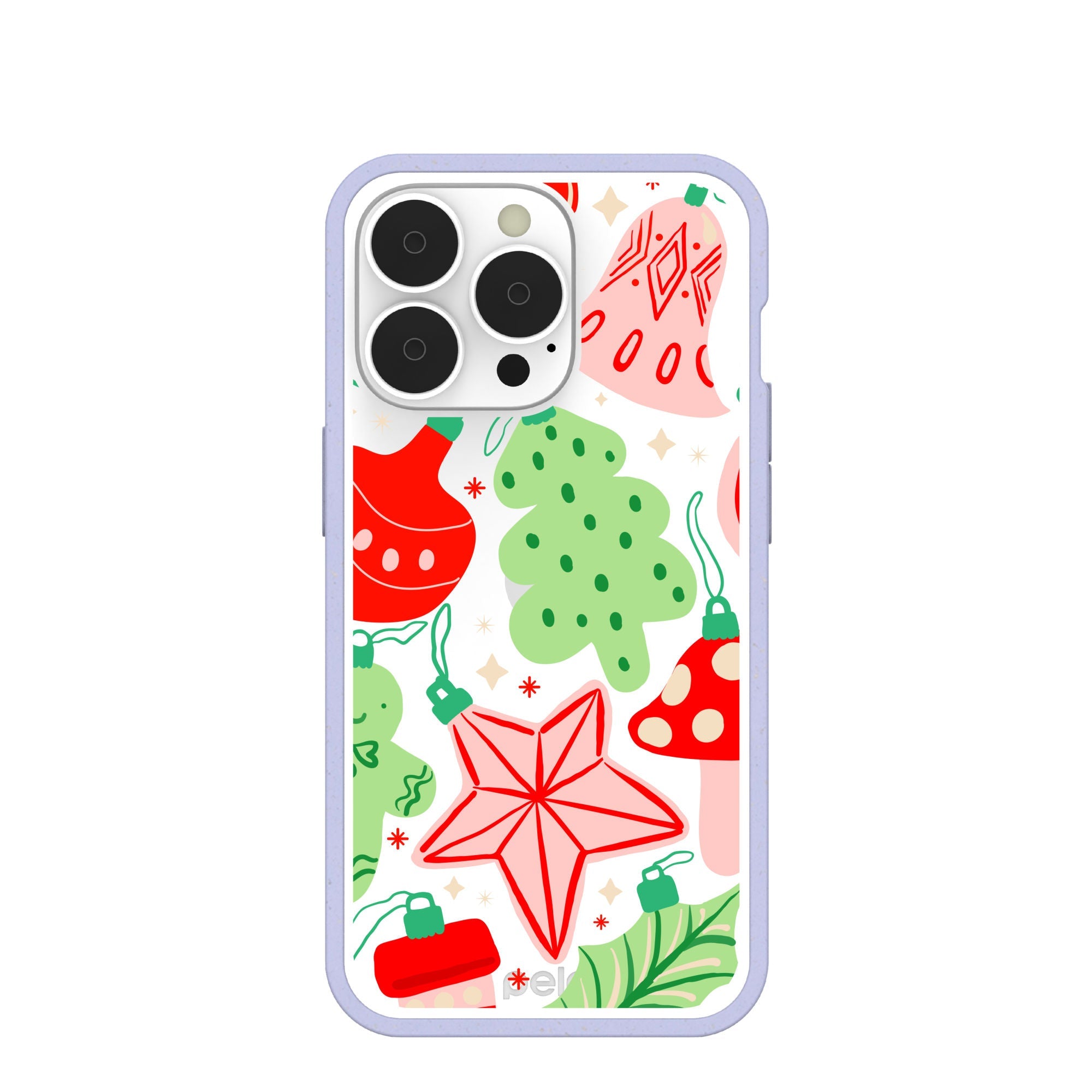 BlackTree Clear Festive Flair iPhone 13 Pro Case With Lavender Ridge