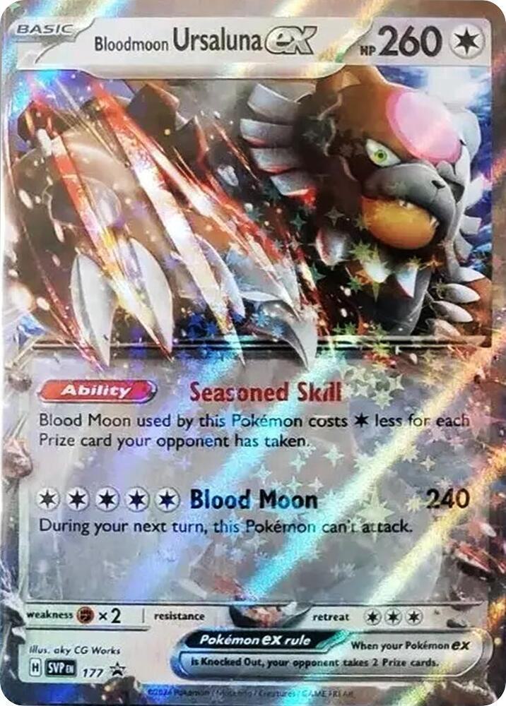 Pokémon Bloodmoon Ursaluna ex - 177 - Promo [svp-177] [Ultra]
