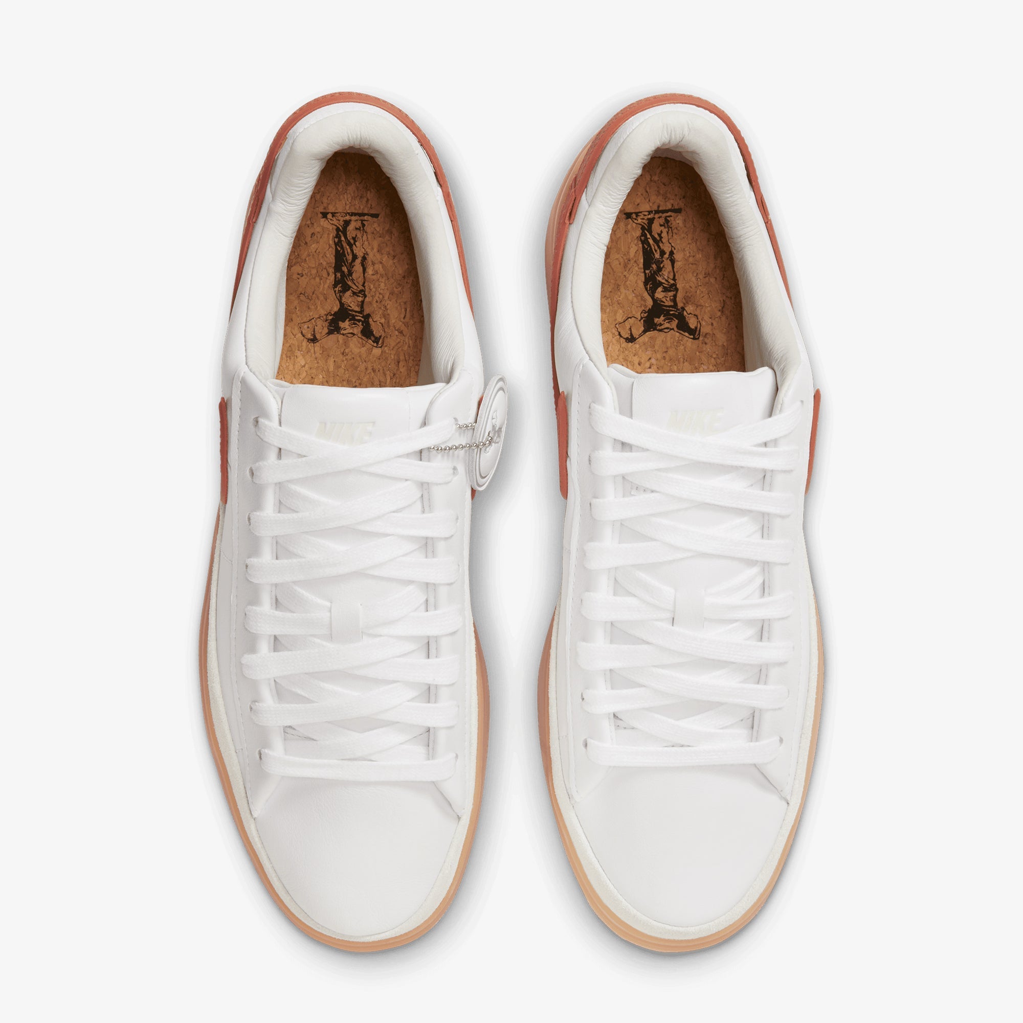 Nike | Blazer Phantom Low { White/dark Russet-summit White - view 2