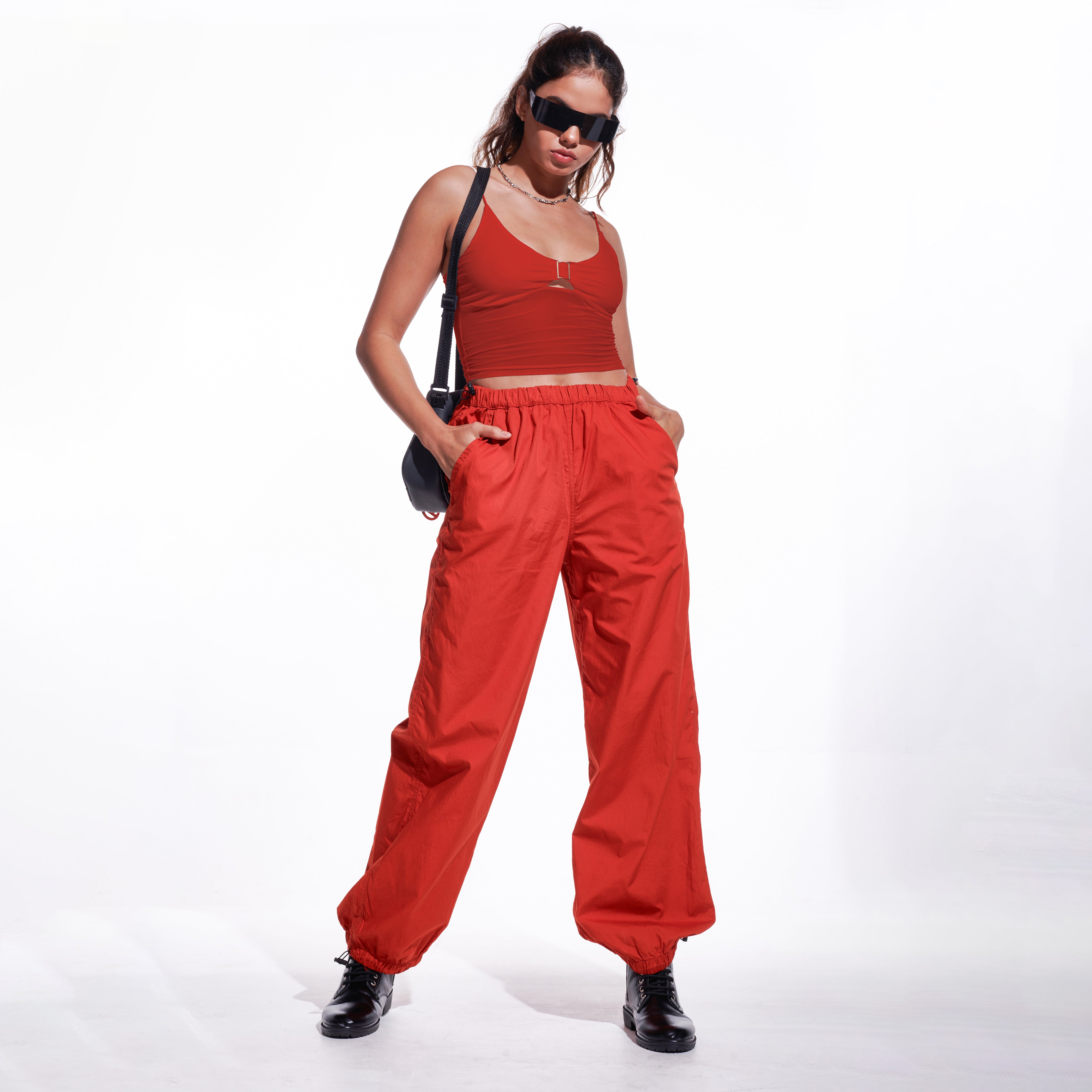 IZF Red Mesh Buckle Tank Top - view 5