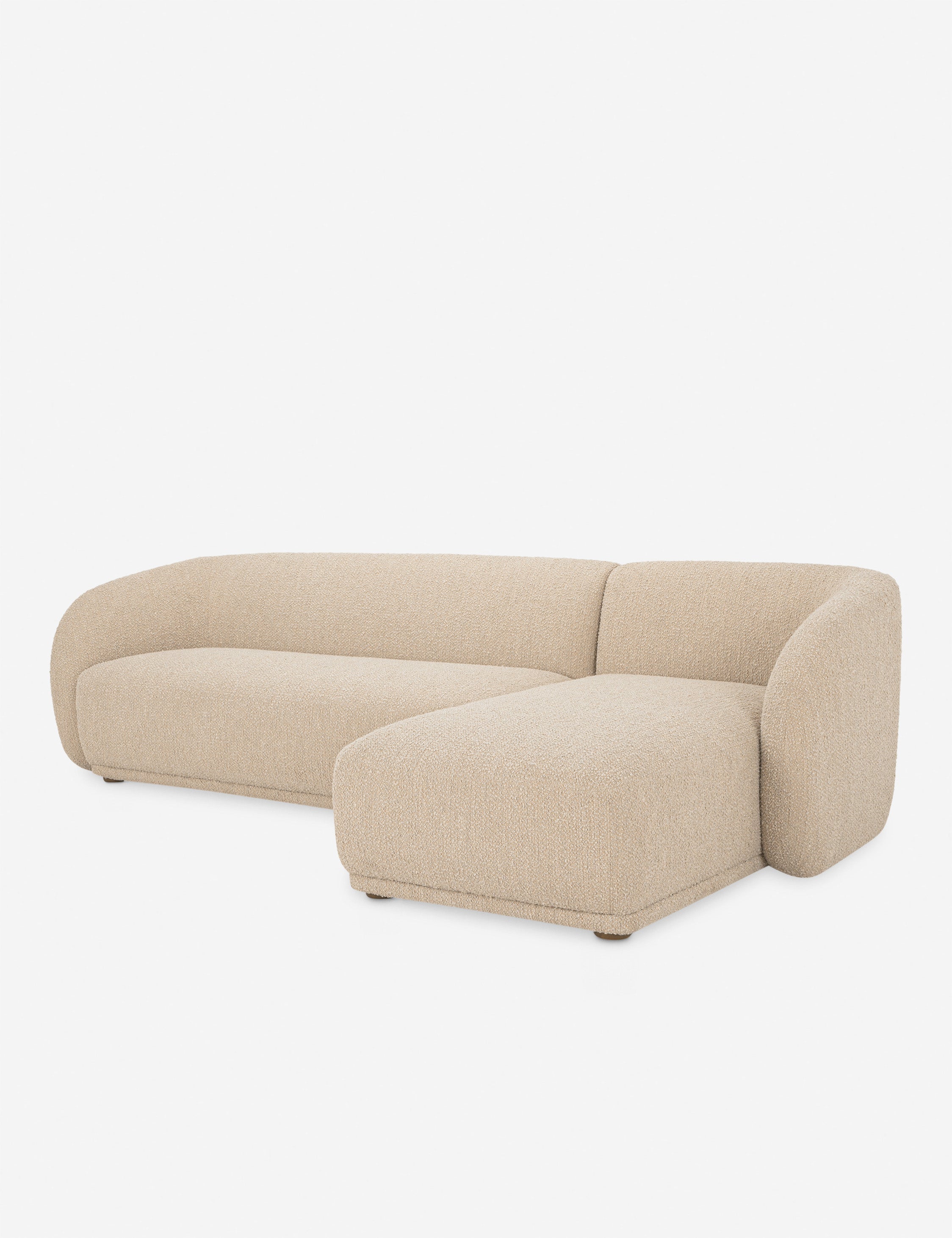 Lulu and Georgia Orza Sectional Sofa – Taupe Boucle - view 10