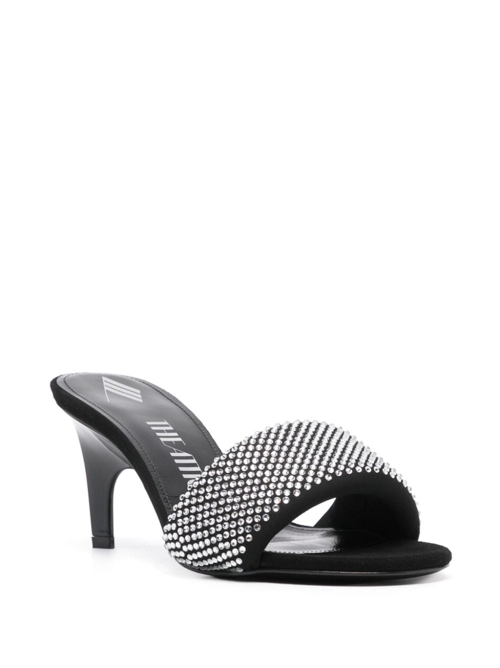 The Attico Rem Mules with rhinestones 60mm - view 2